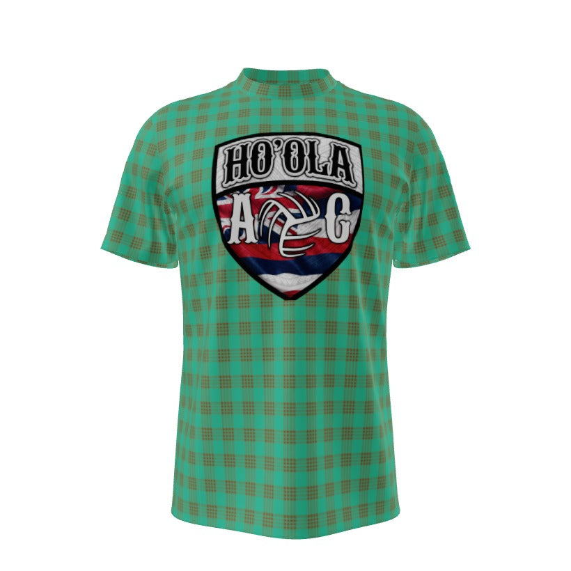 Unisex Short Sleeve Shirt - Mint/Brown