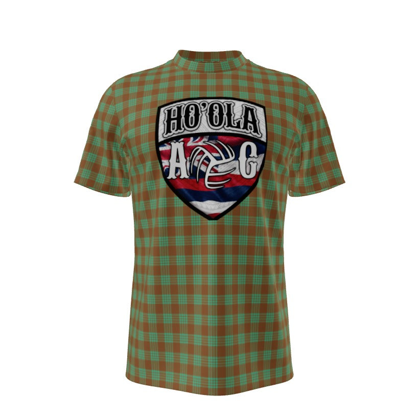 Unisex Short Sleeve Shirt - Brown/Mint