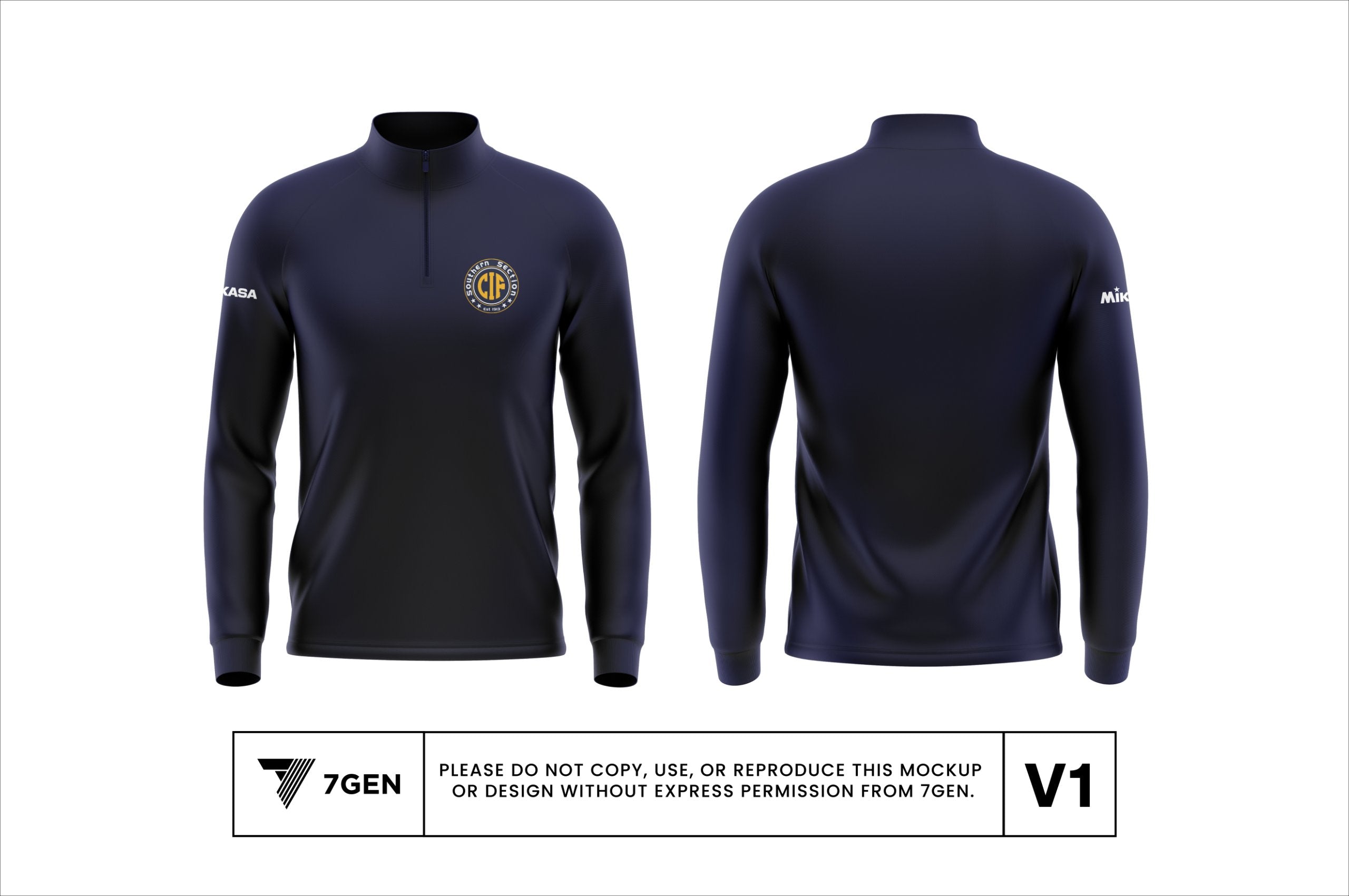 1/4 Zip - Dark Blue