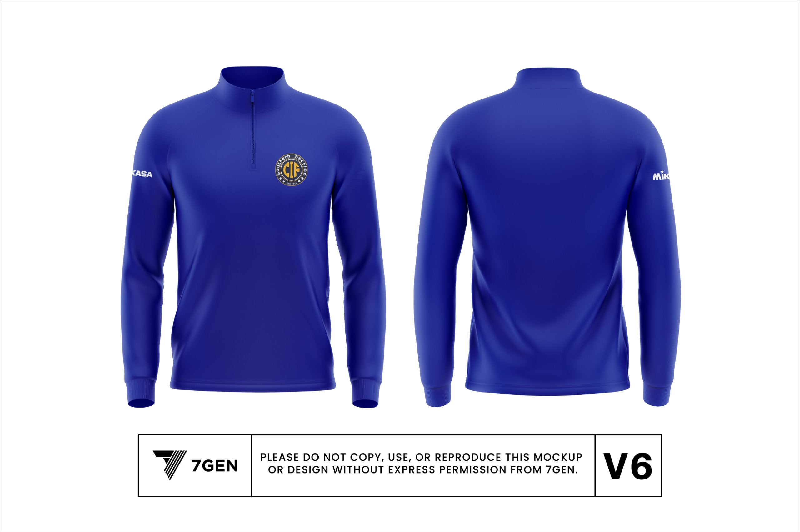 1/4 Zip - Blue