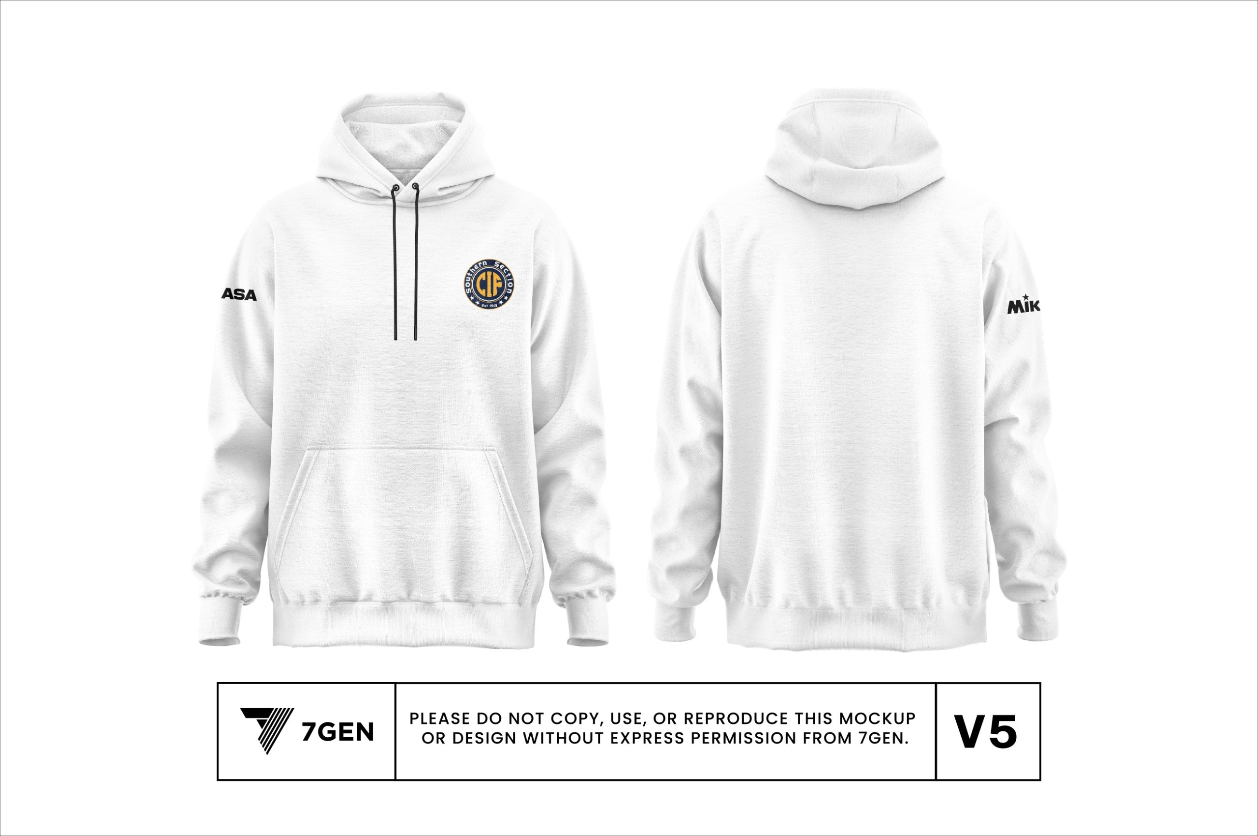 Unisex Pullover Hoodie - White