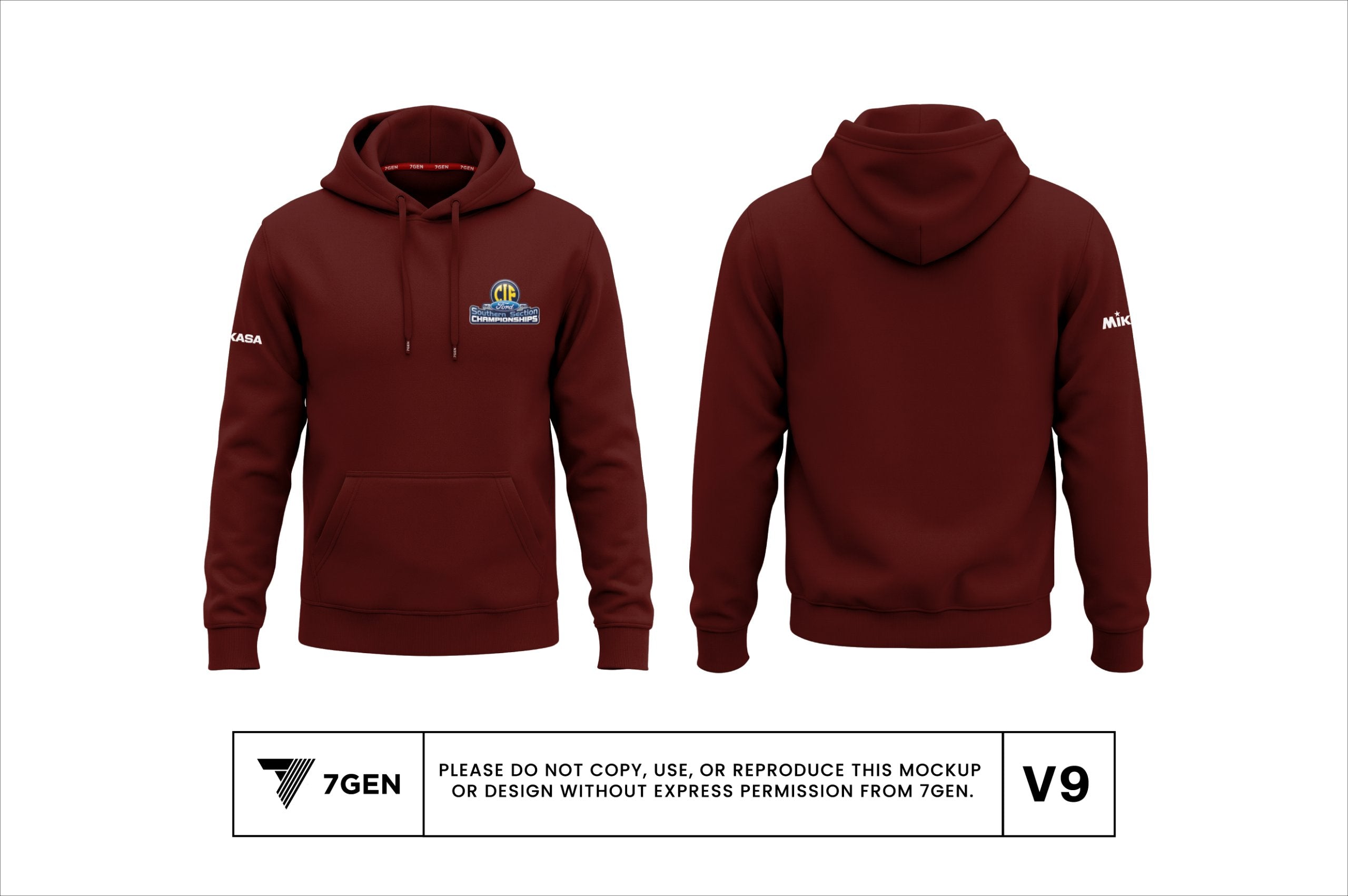 Unisex Pullover Hoodie - Maroon