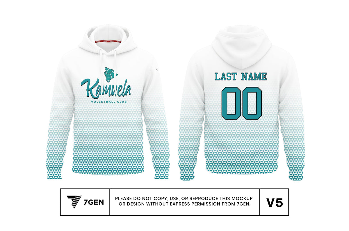 Hoodie - White/Blue
