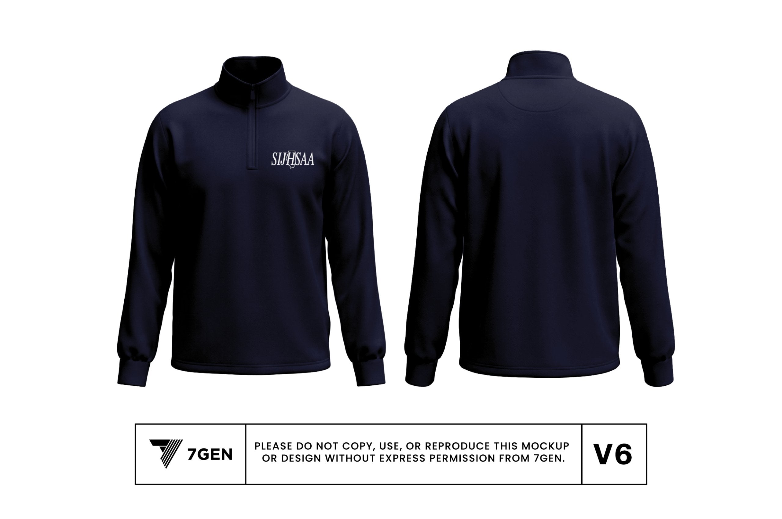 1/4 Zip - Navy Blue