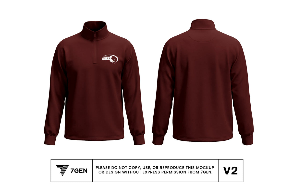 1/4 Zip - Maroon