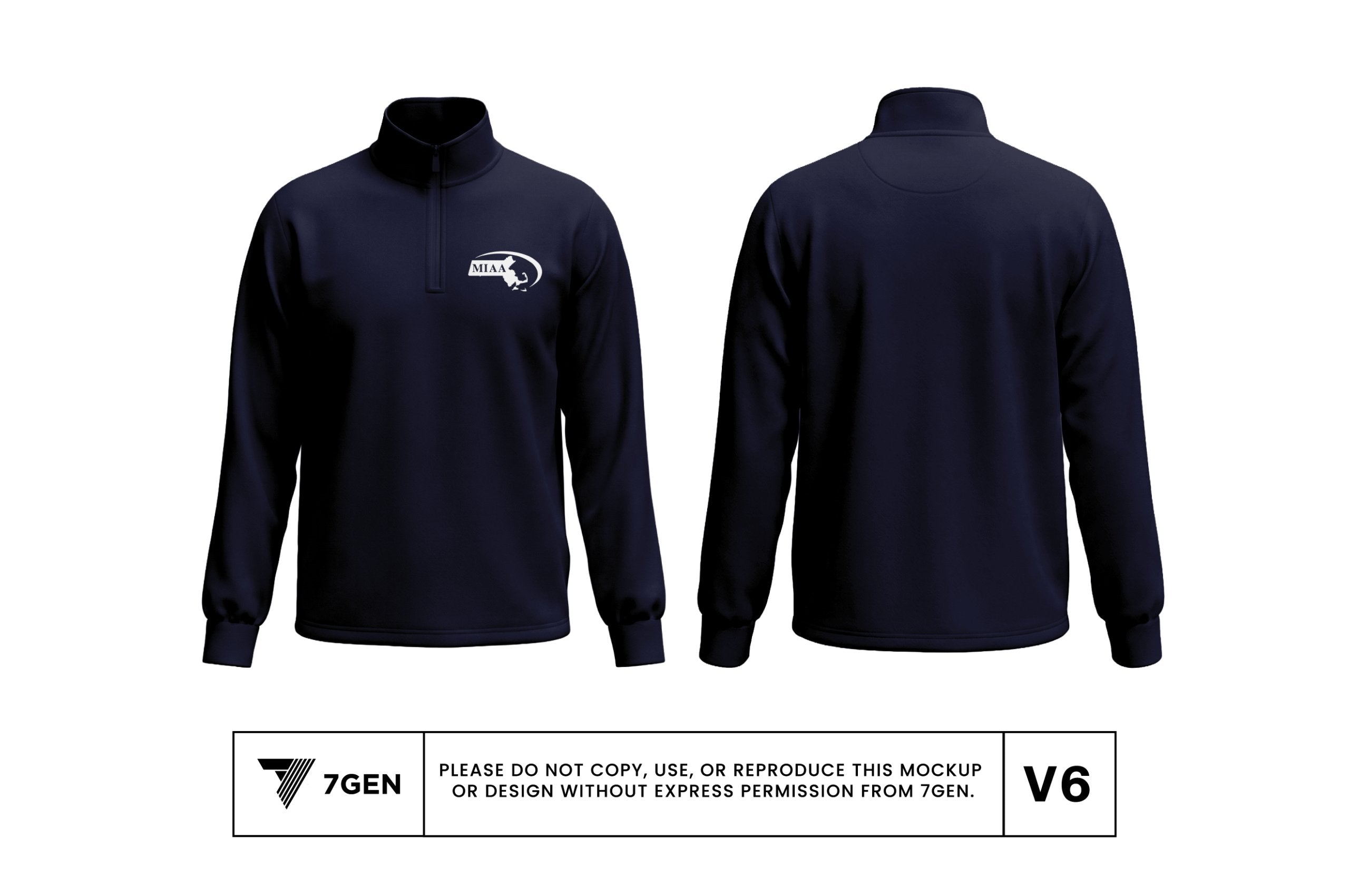 1/4 Zip - Navy Blue
