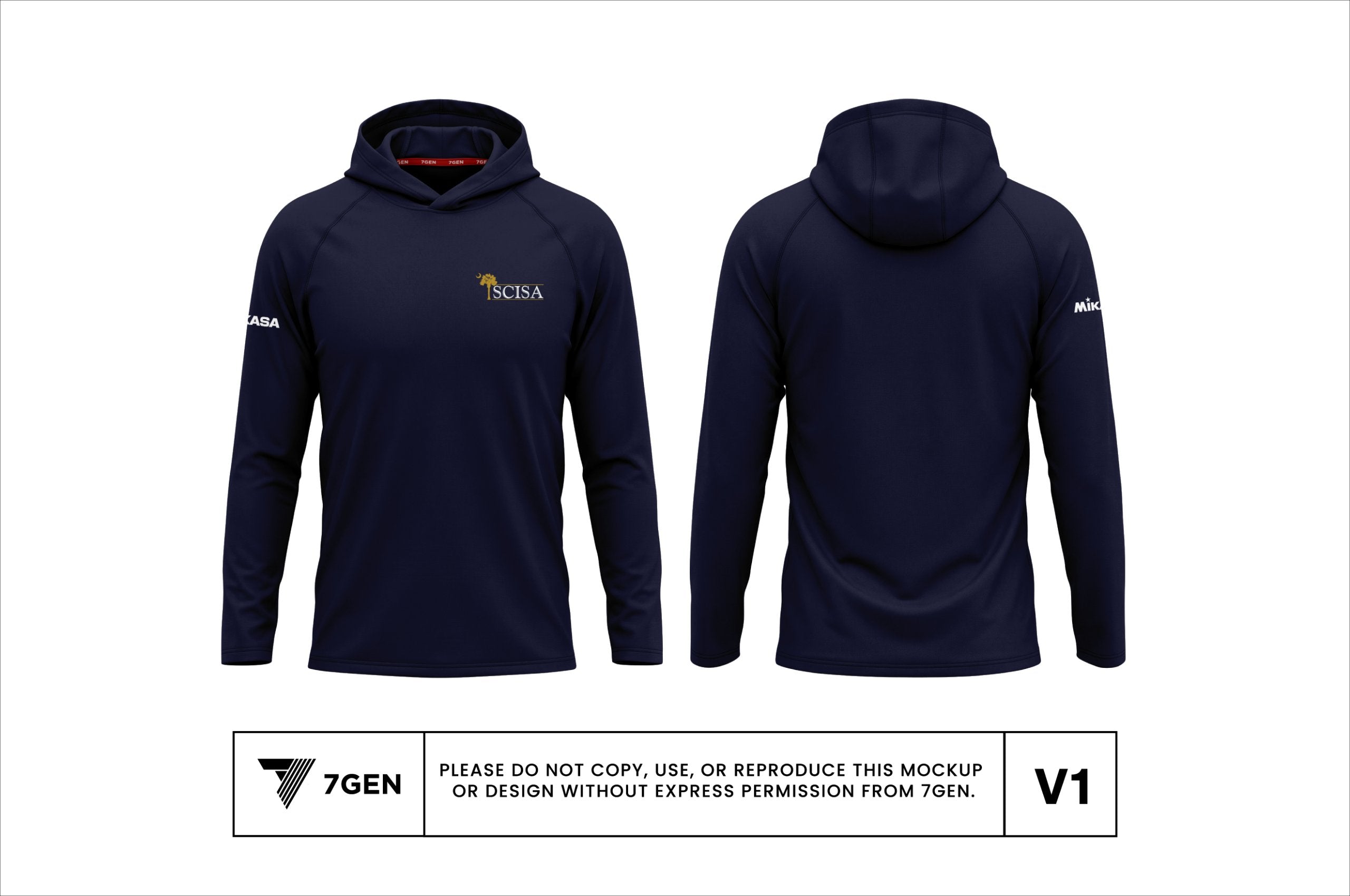Hooded LS - Navy Blue
