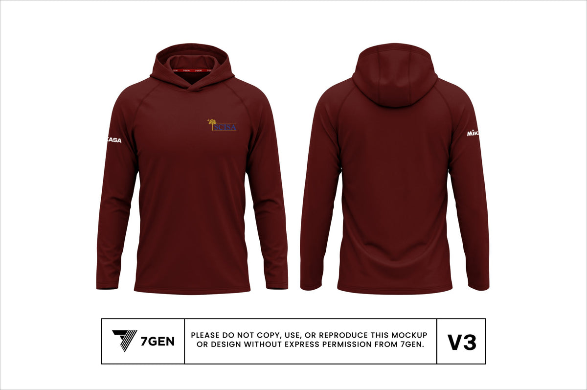 Hooded LS - Maroon