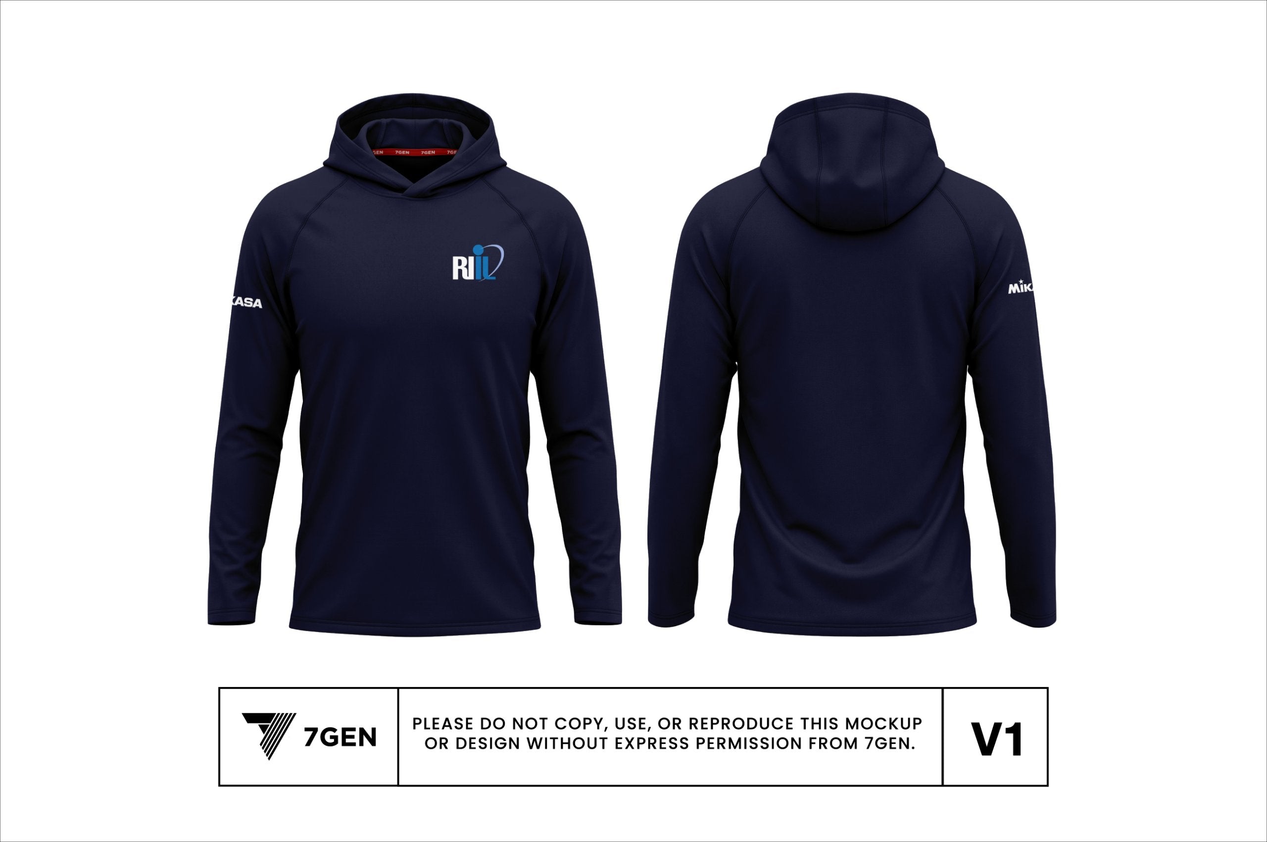 Hooded LS - Navy Blue