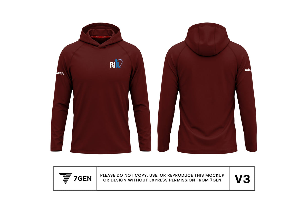 Hooded LS - Maroon