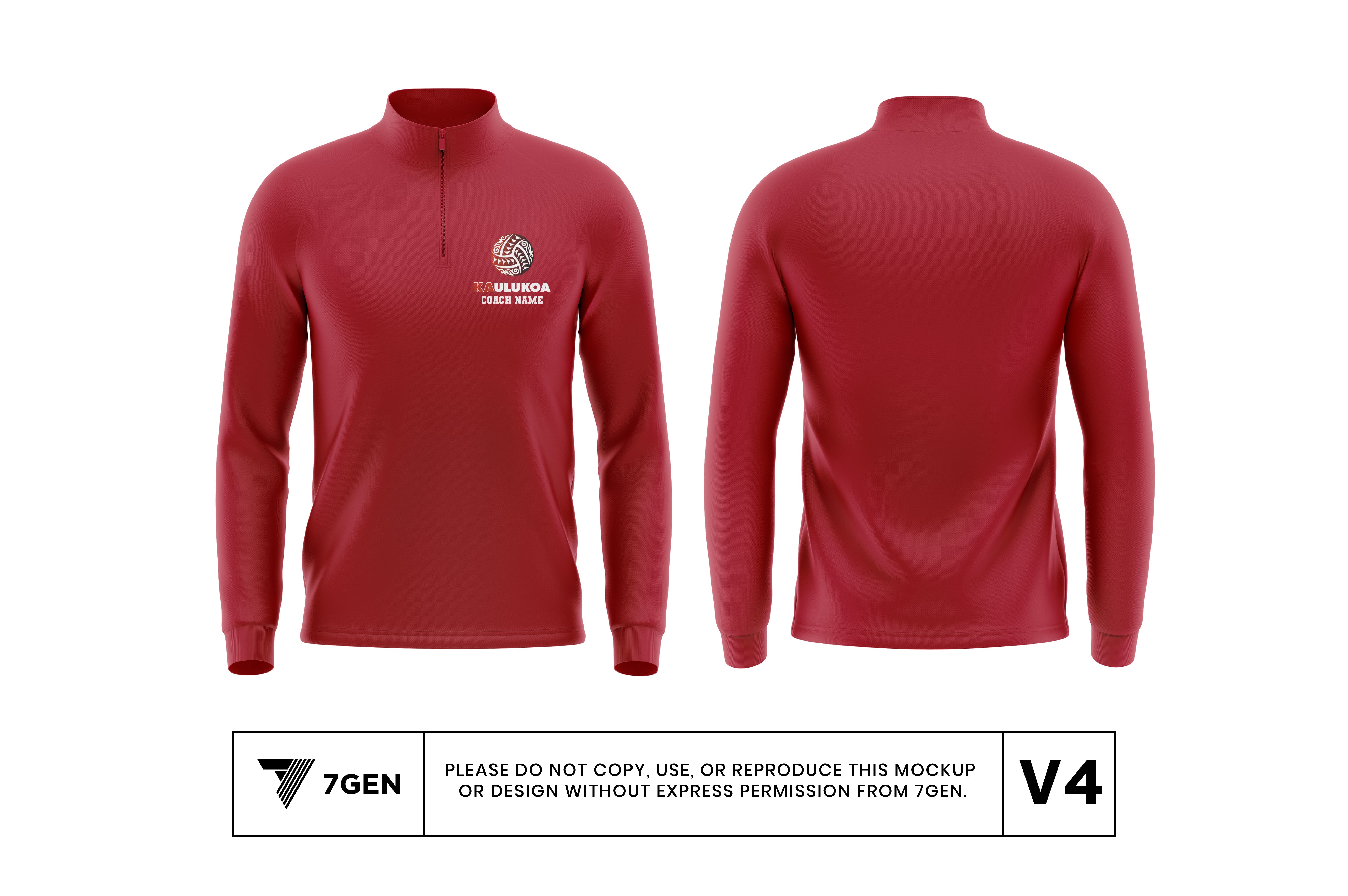 Koa 1/4 Zip - Red