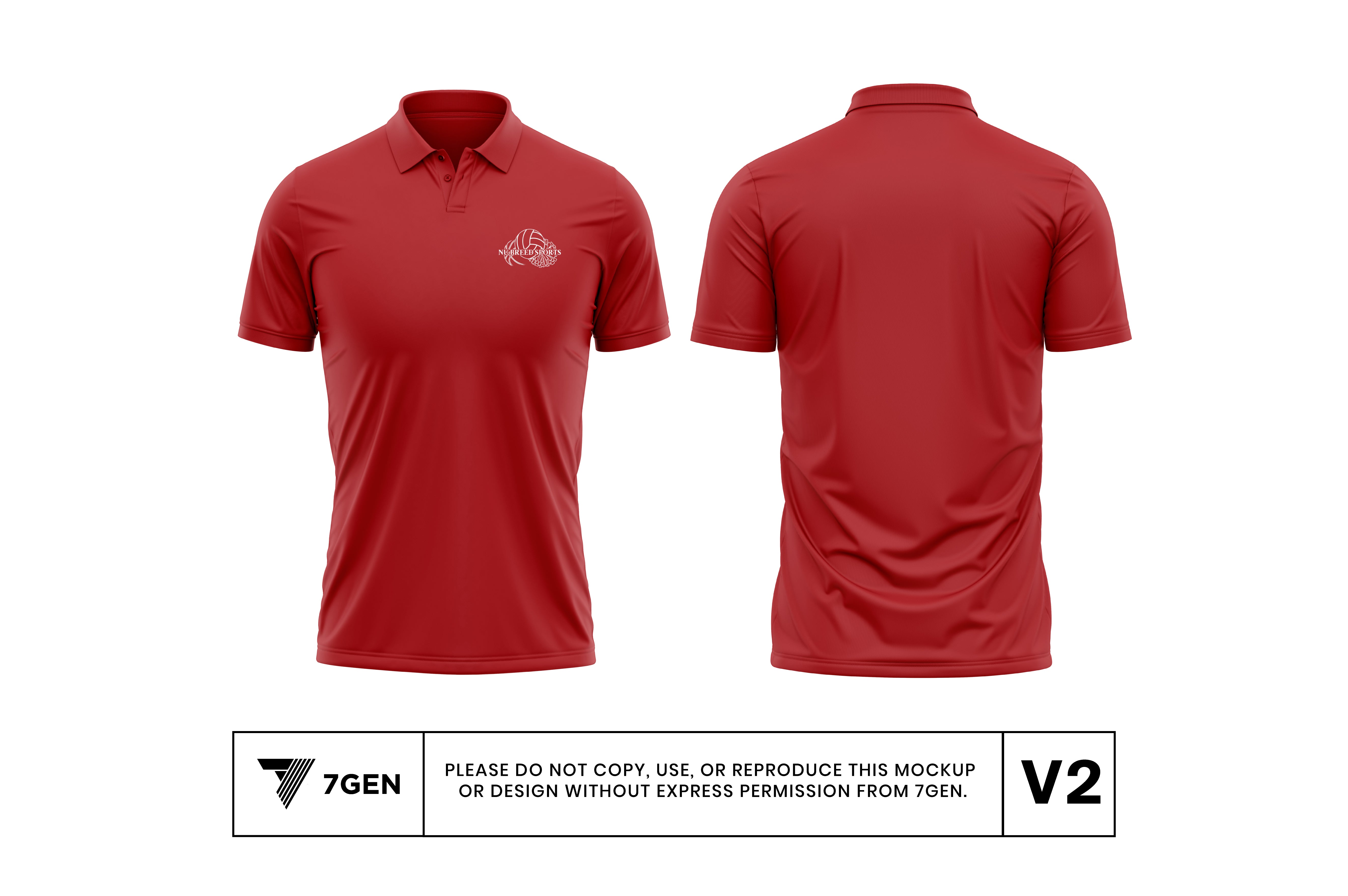 Unisex Polo - Red