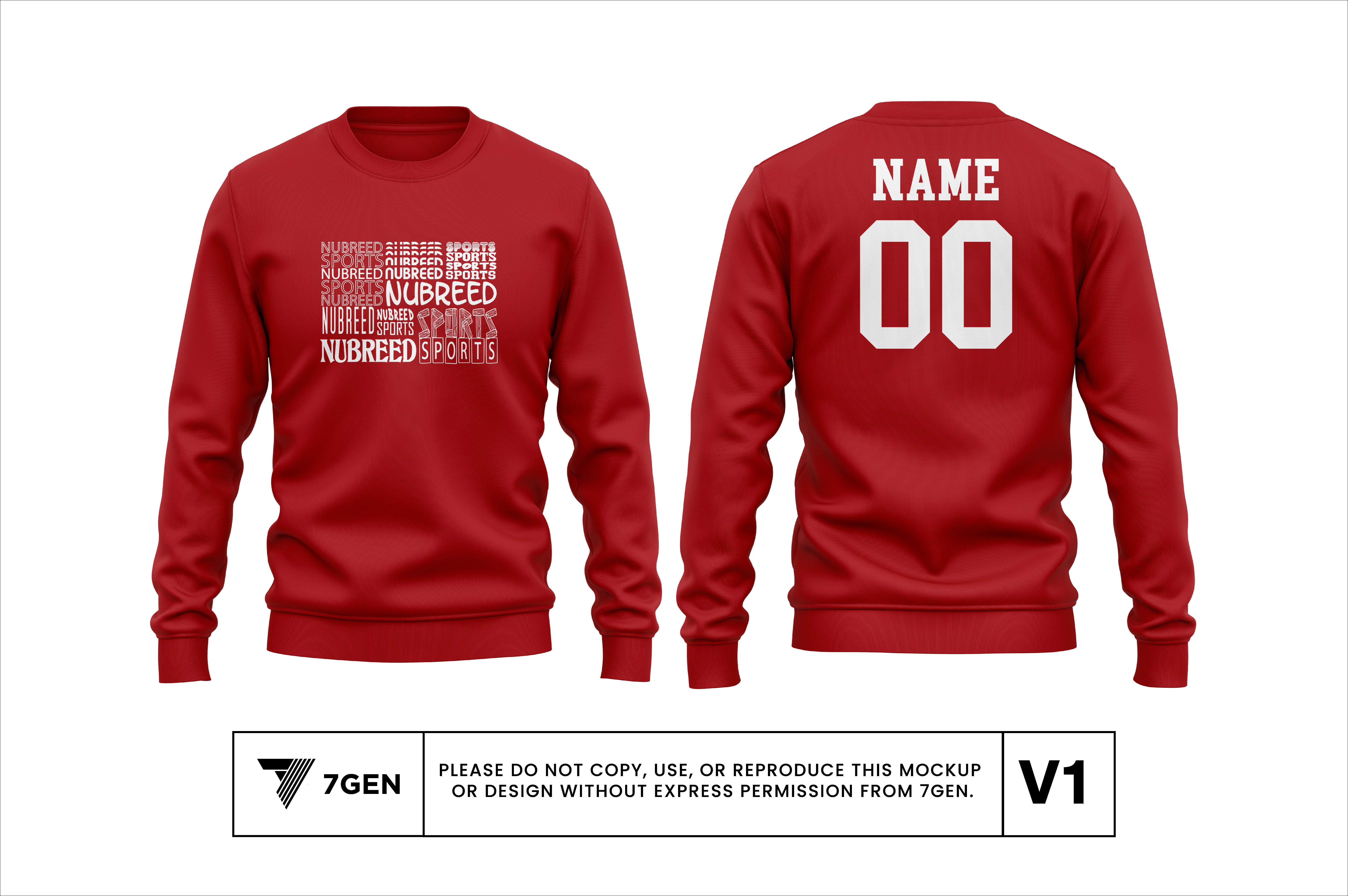 NuBreed Sports Crewneck - Red