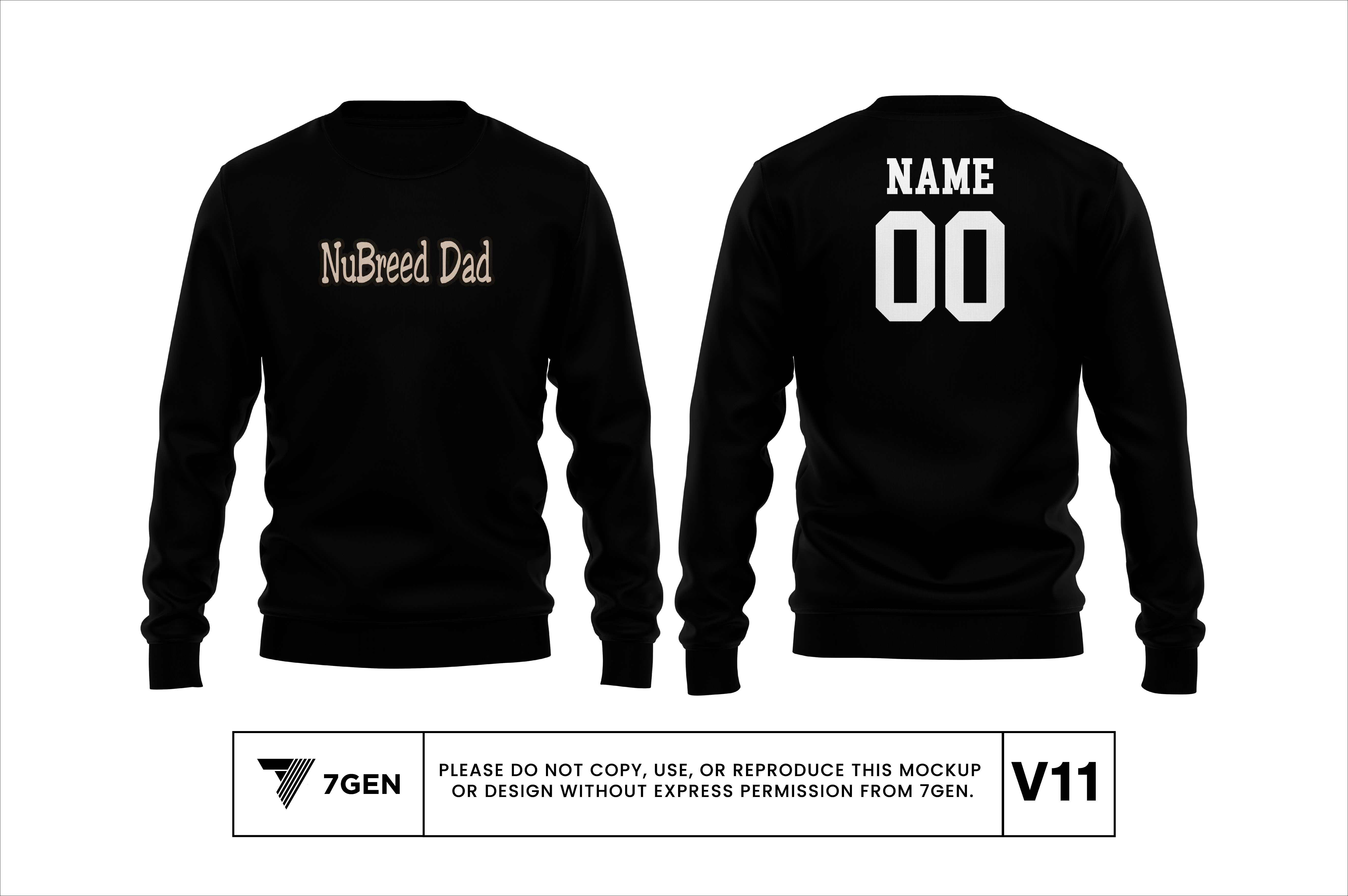 Dad V1 Crewneck - Black