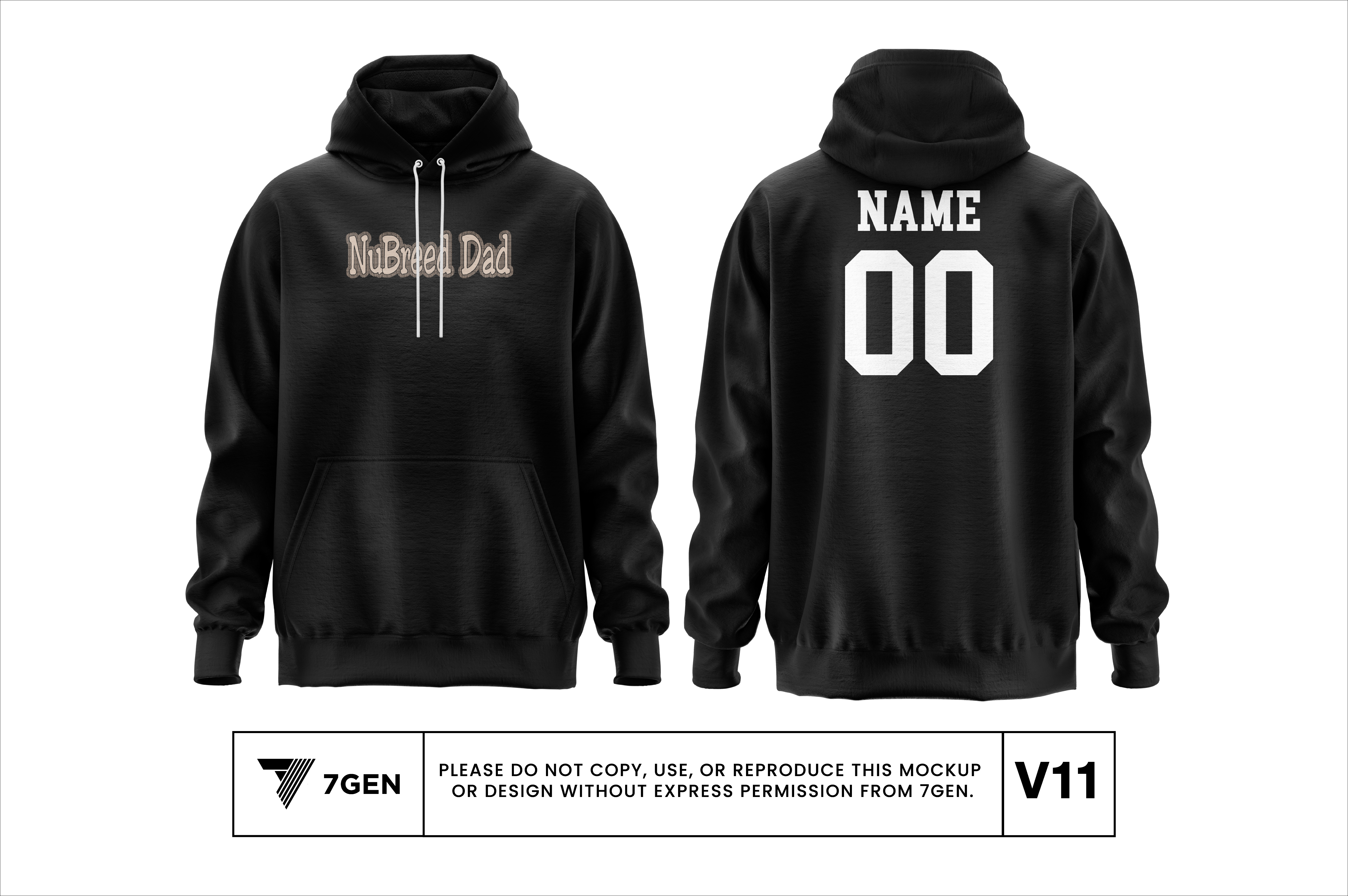 Dad V1 Hoodie - Black