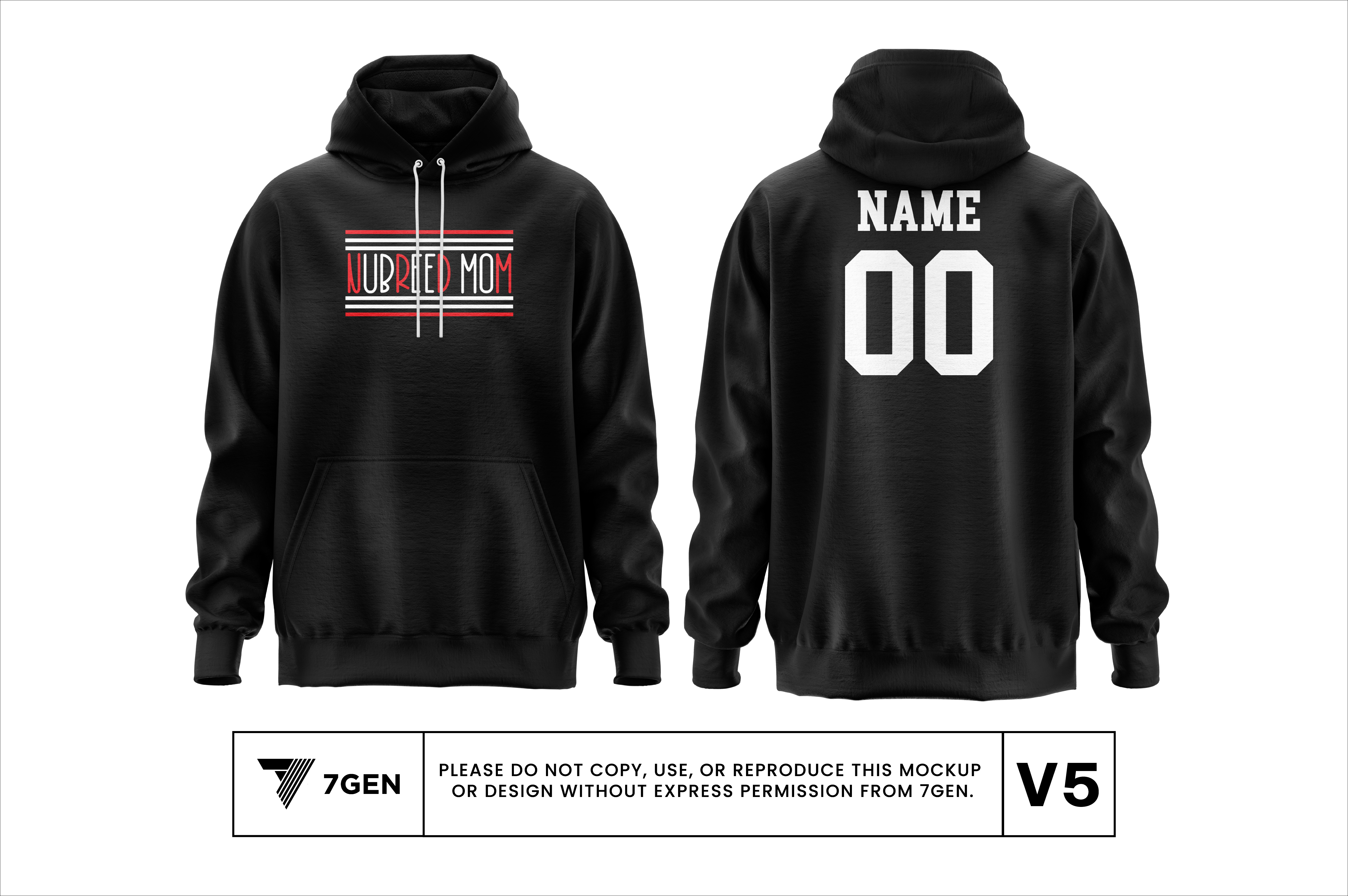 Mom v2 Hoodie - Black