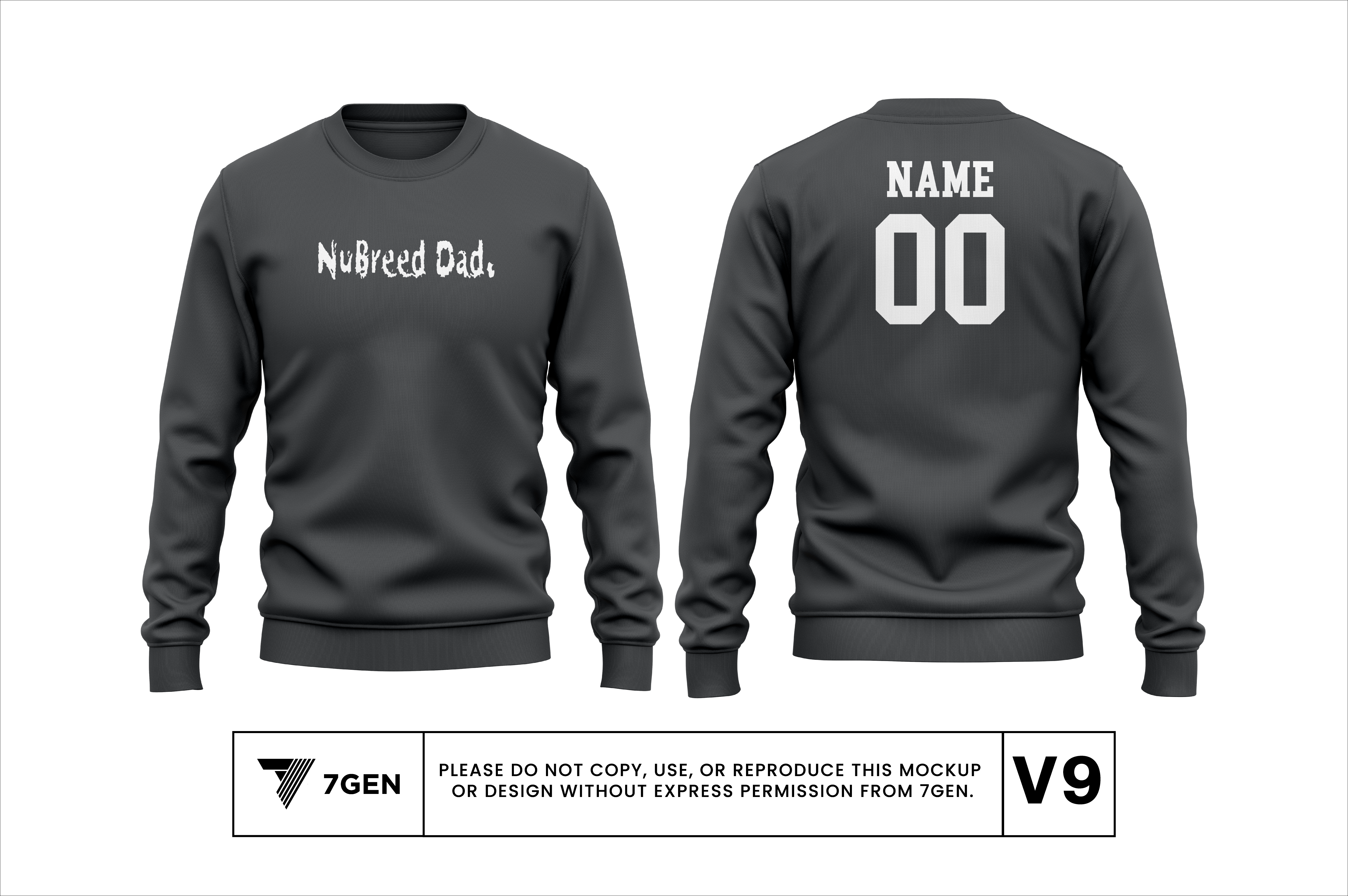 Dad V2 Crewneck - Dark Grey