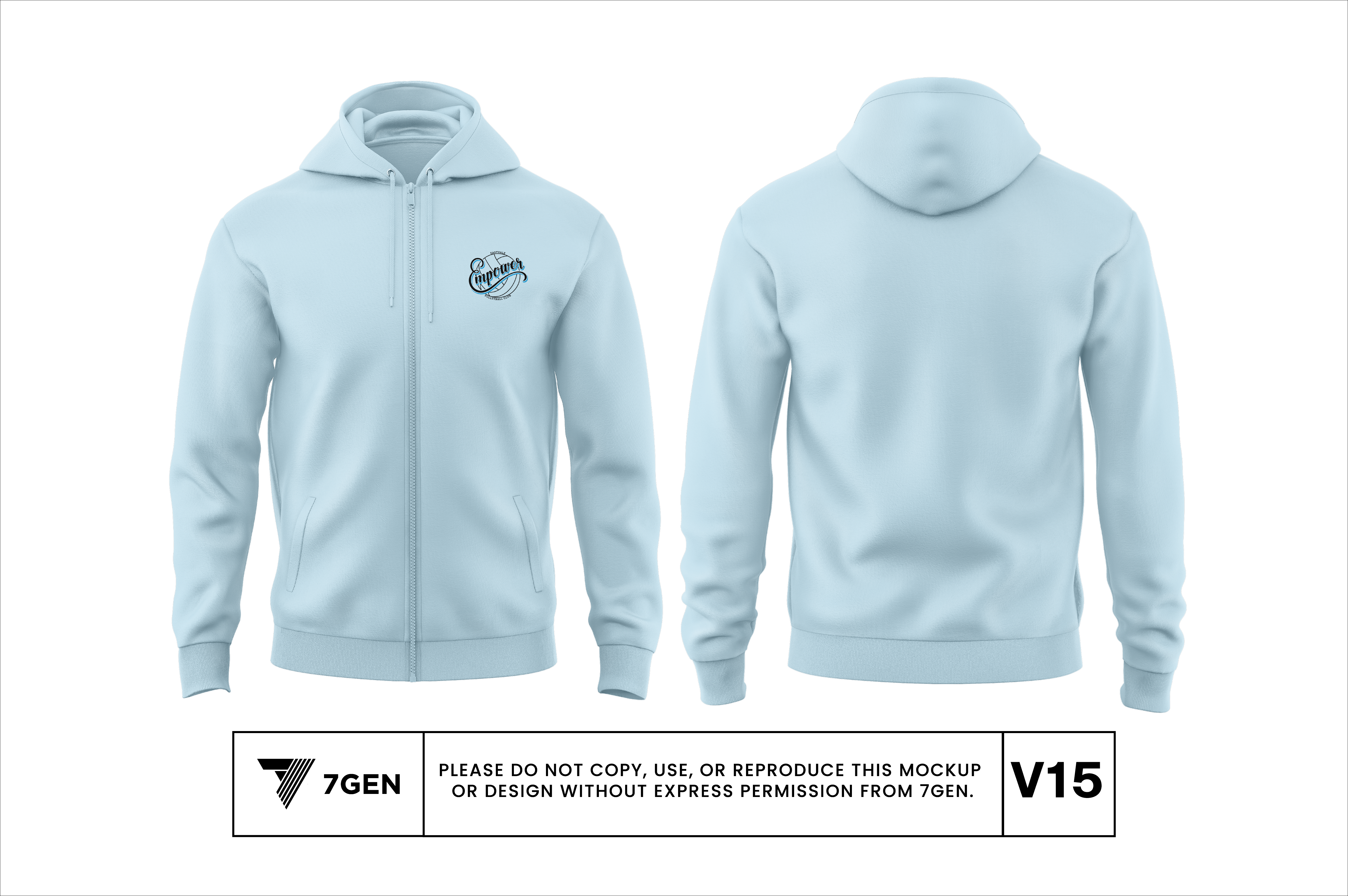 Zip Up Hoodie - V15