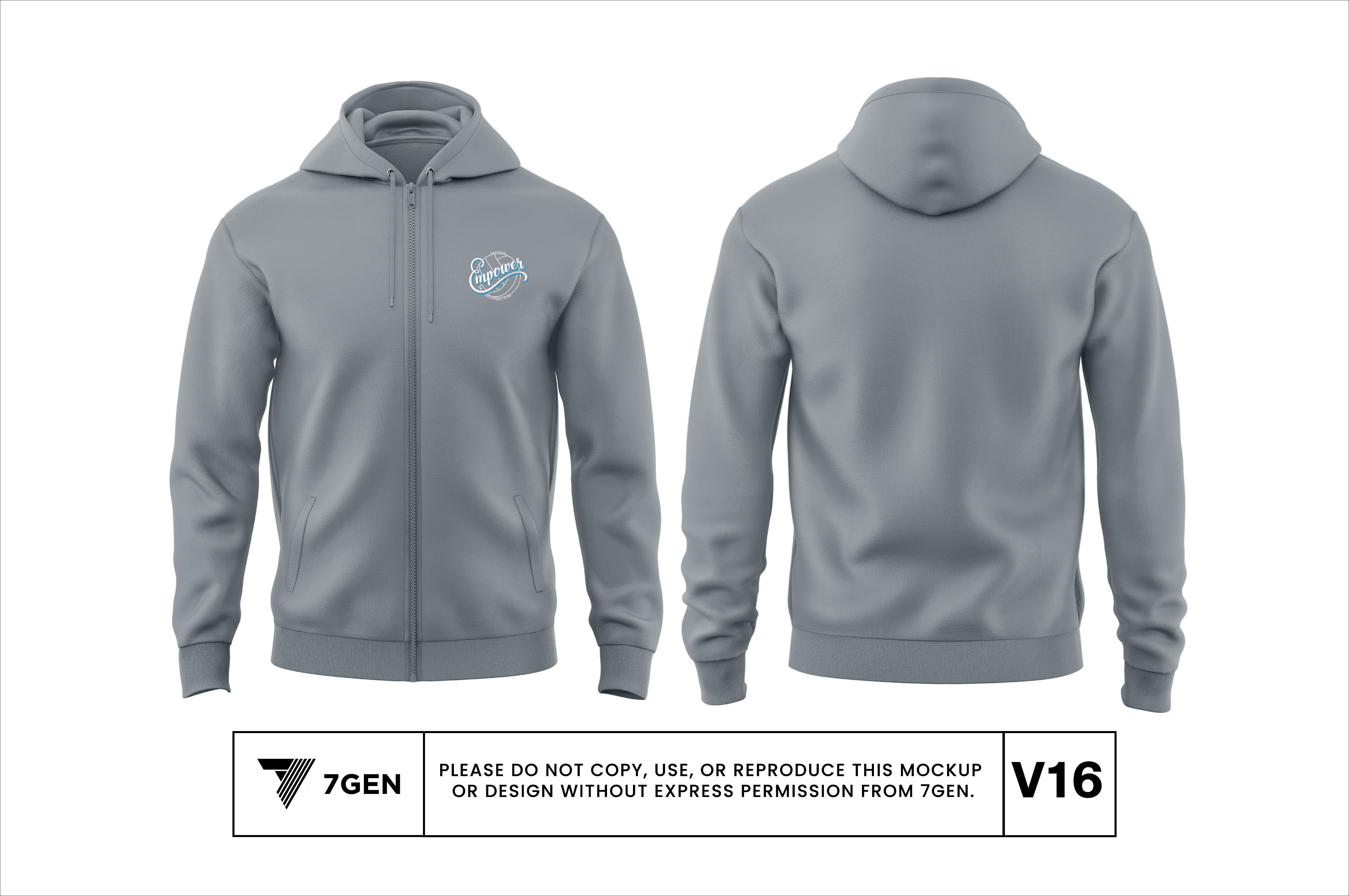 Zip Up Hoodie - V16