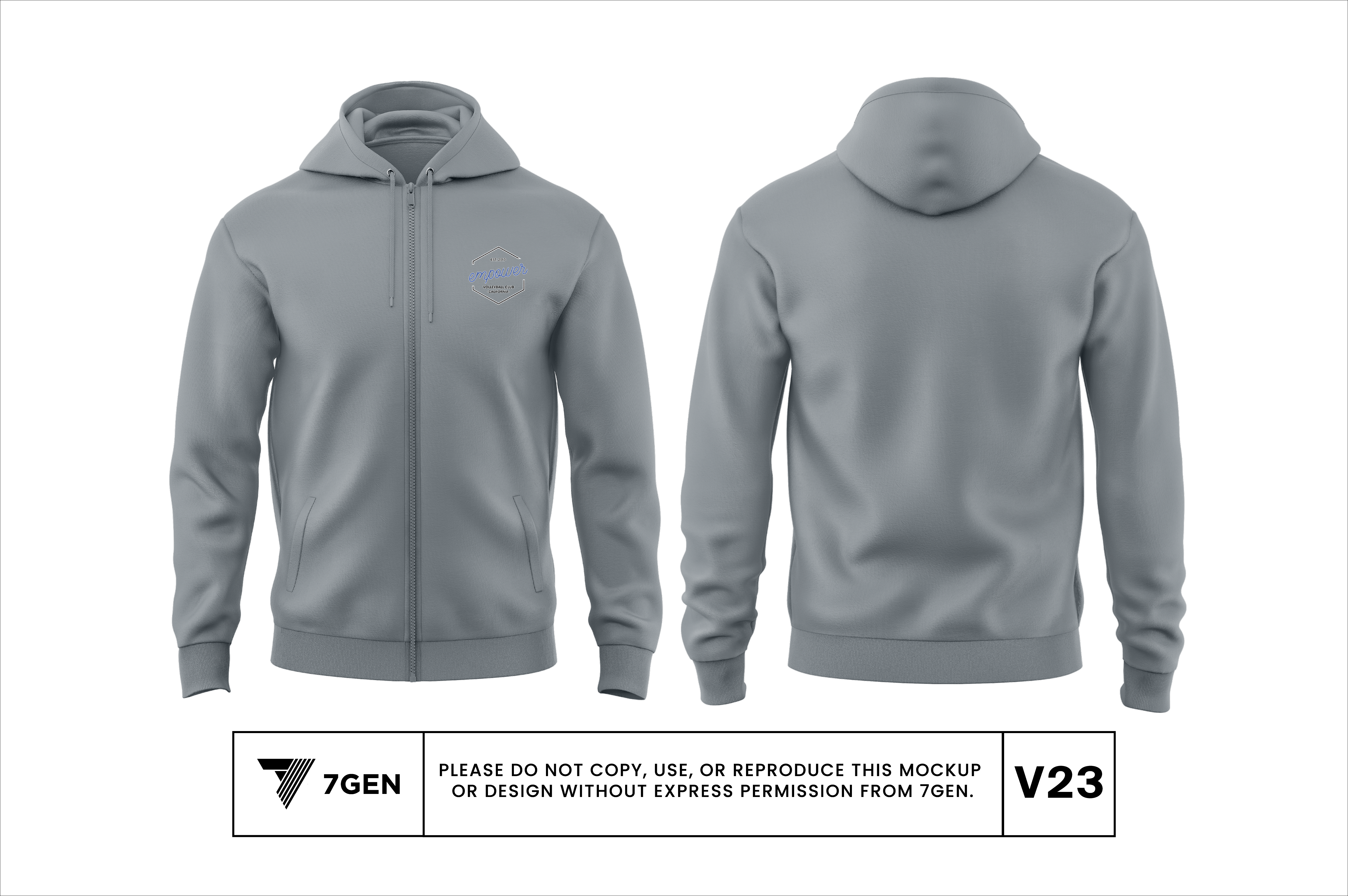 Zip Up Hoodie - V23