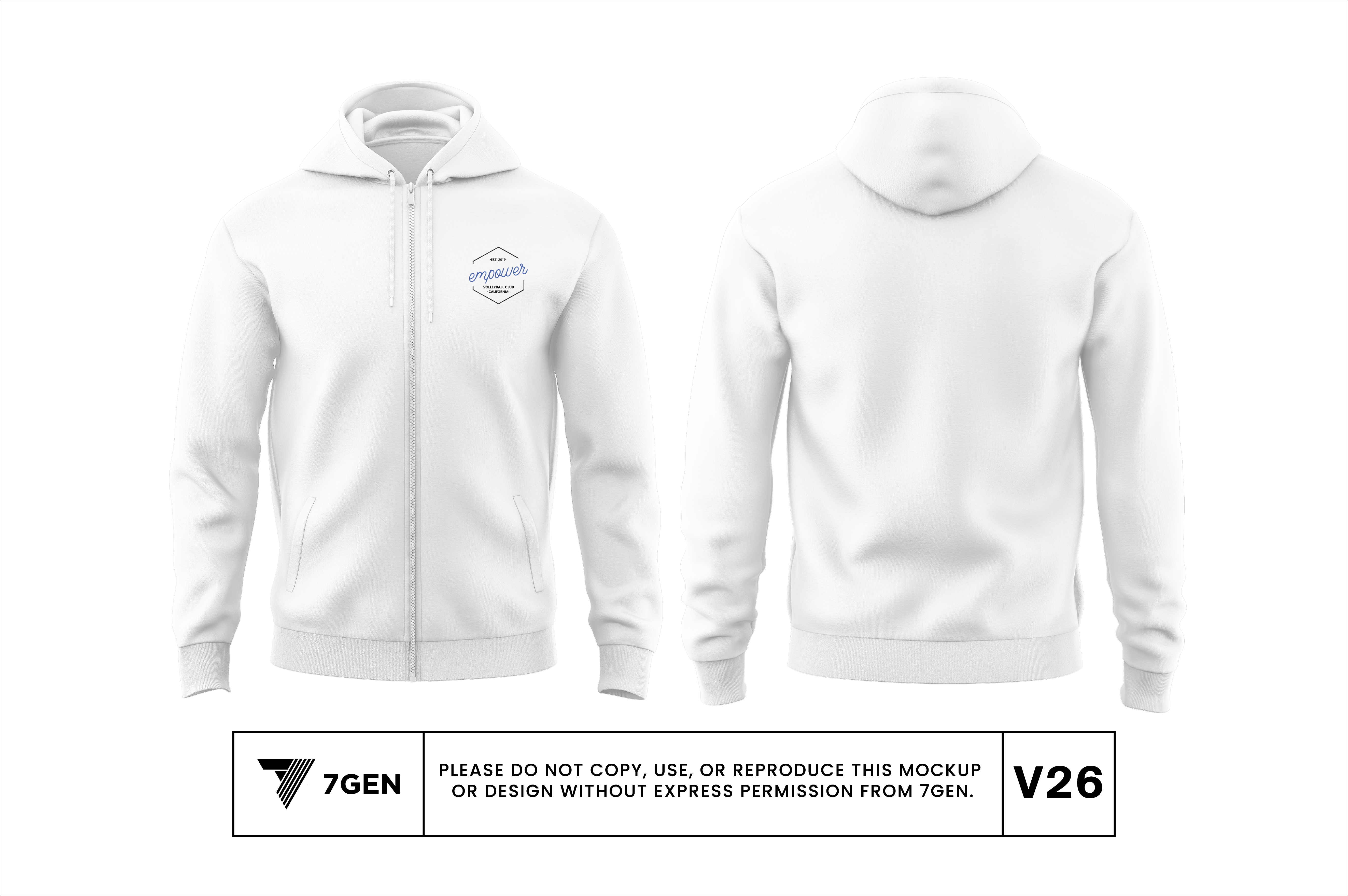 Zip Up Hoodie - V26