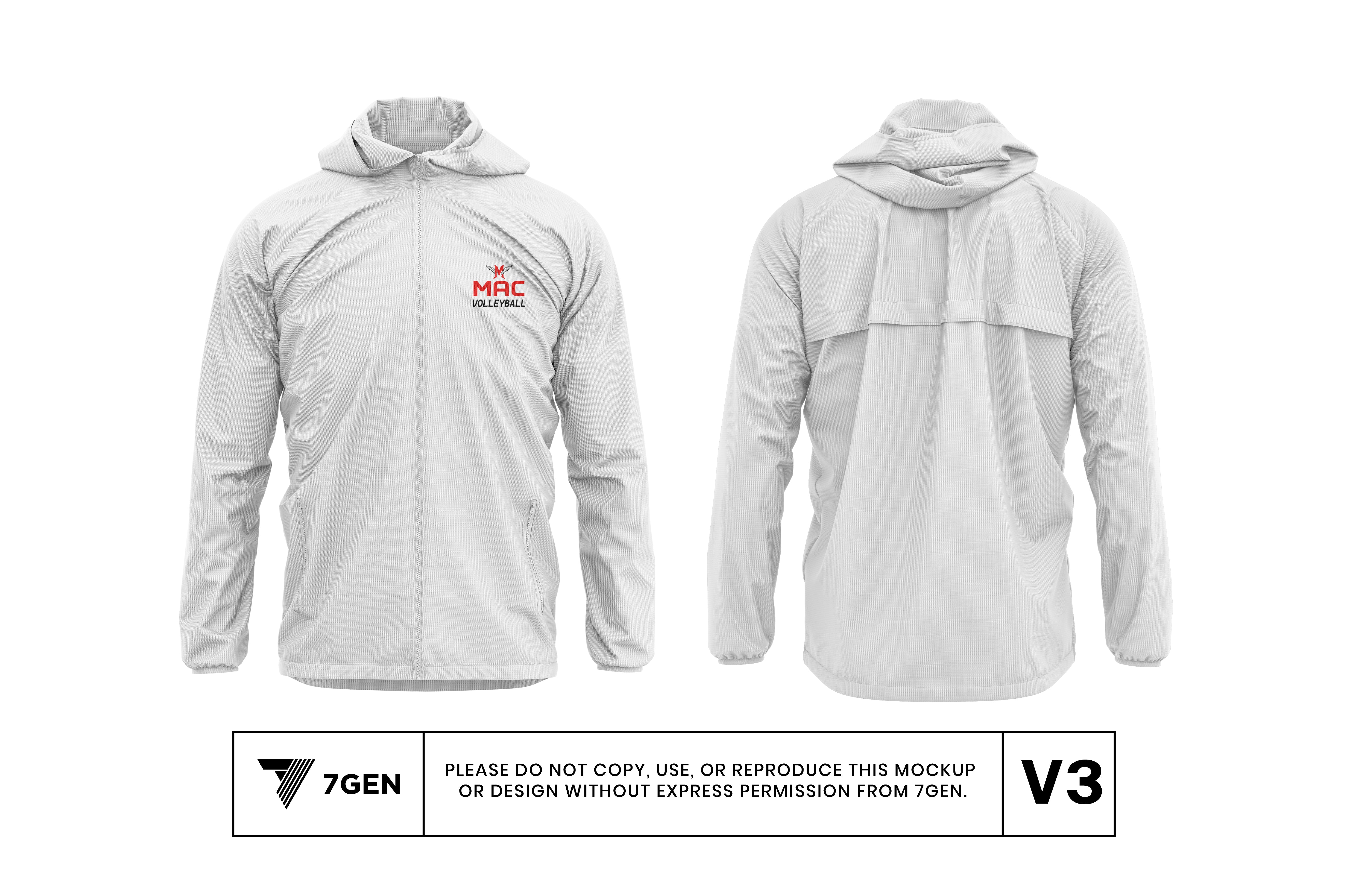 Unisex Tech Windbreaker - White