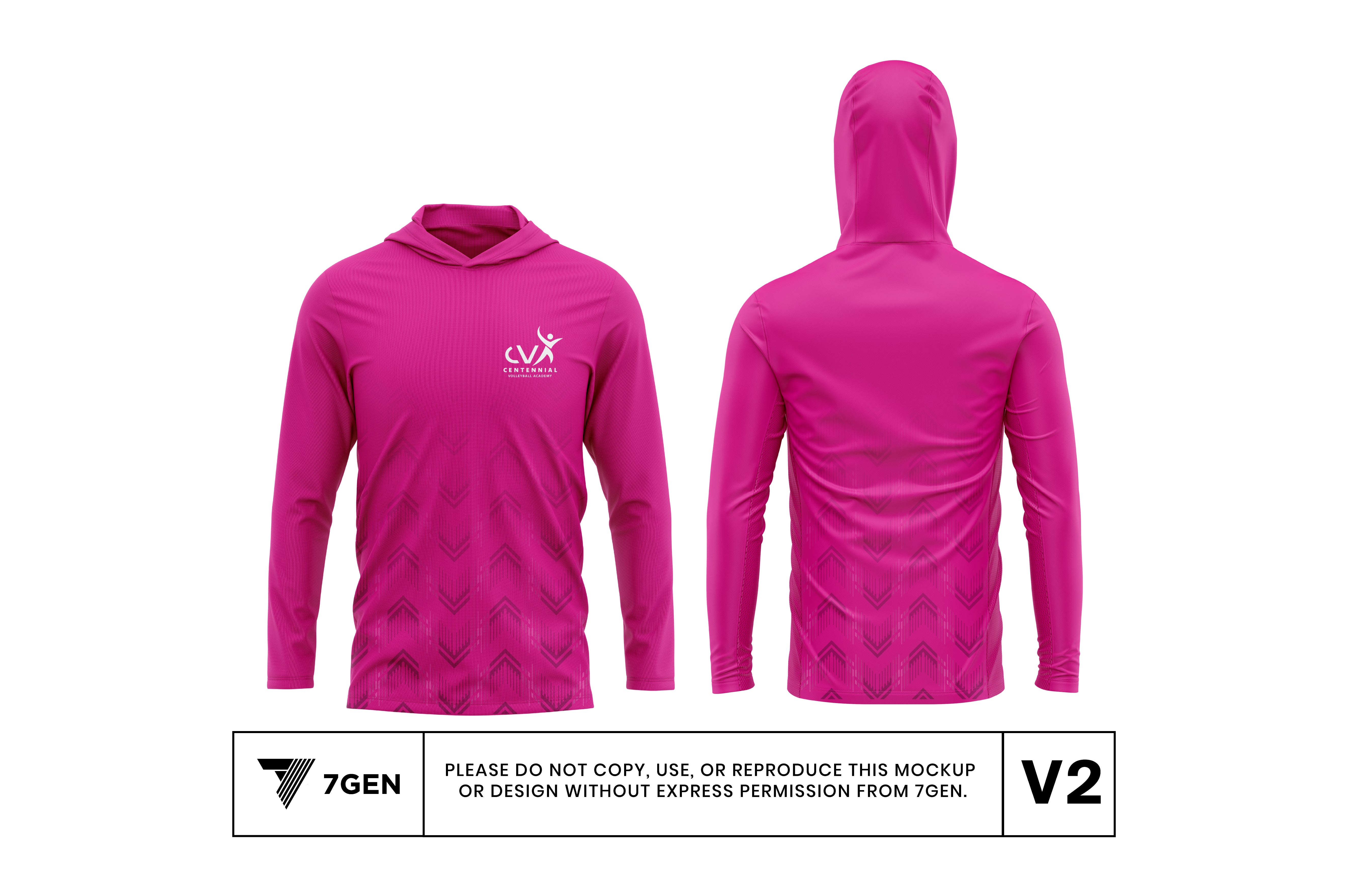 Hooded LS Warmup - Pink