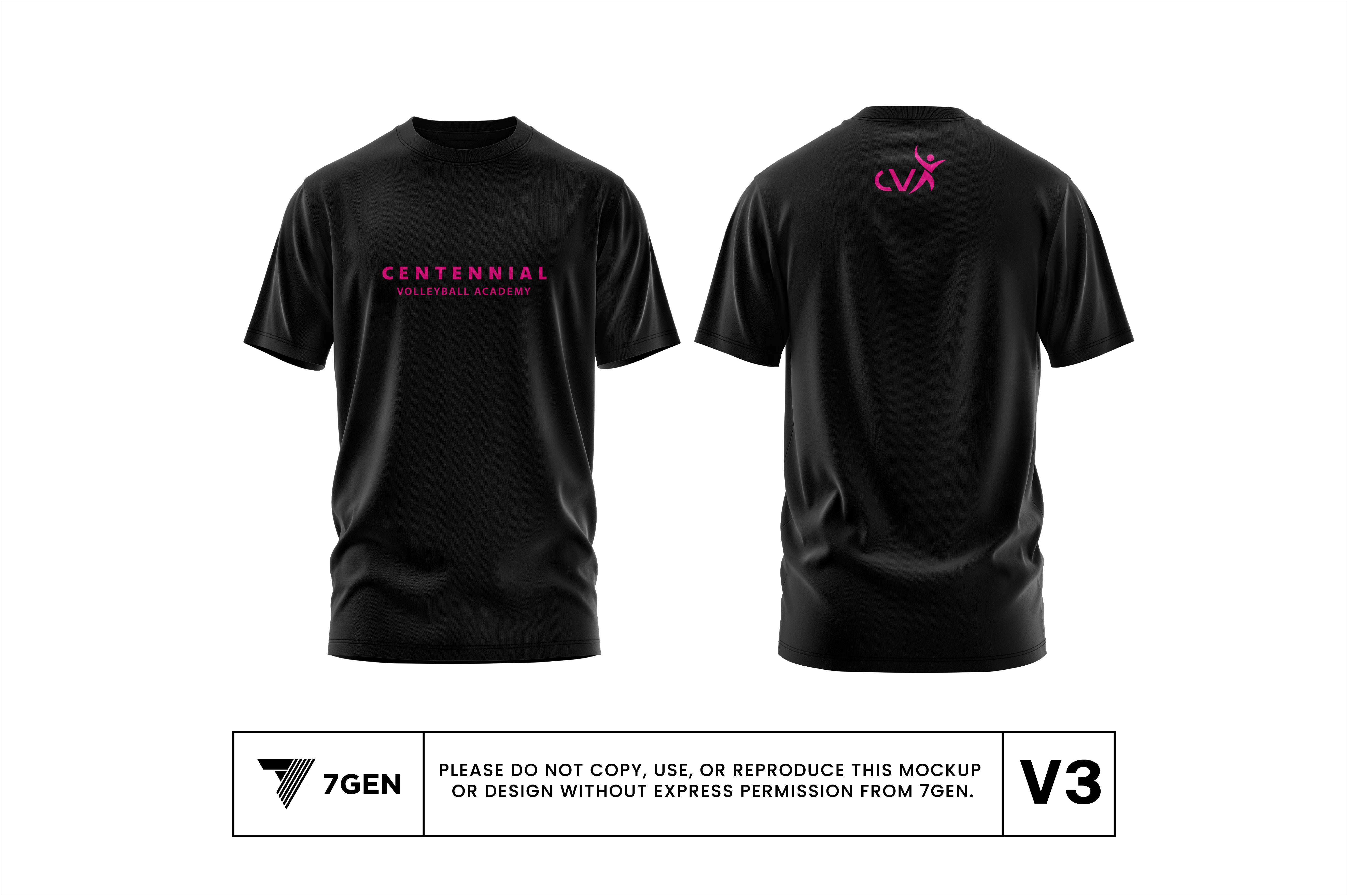 SS Tri Blend Simple Logo Shirt - Black