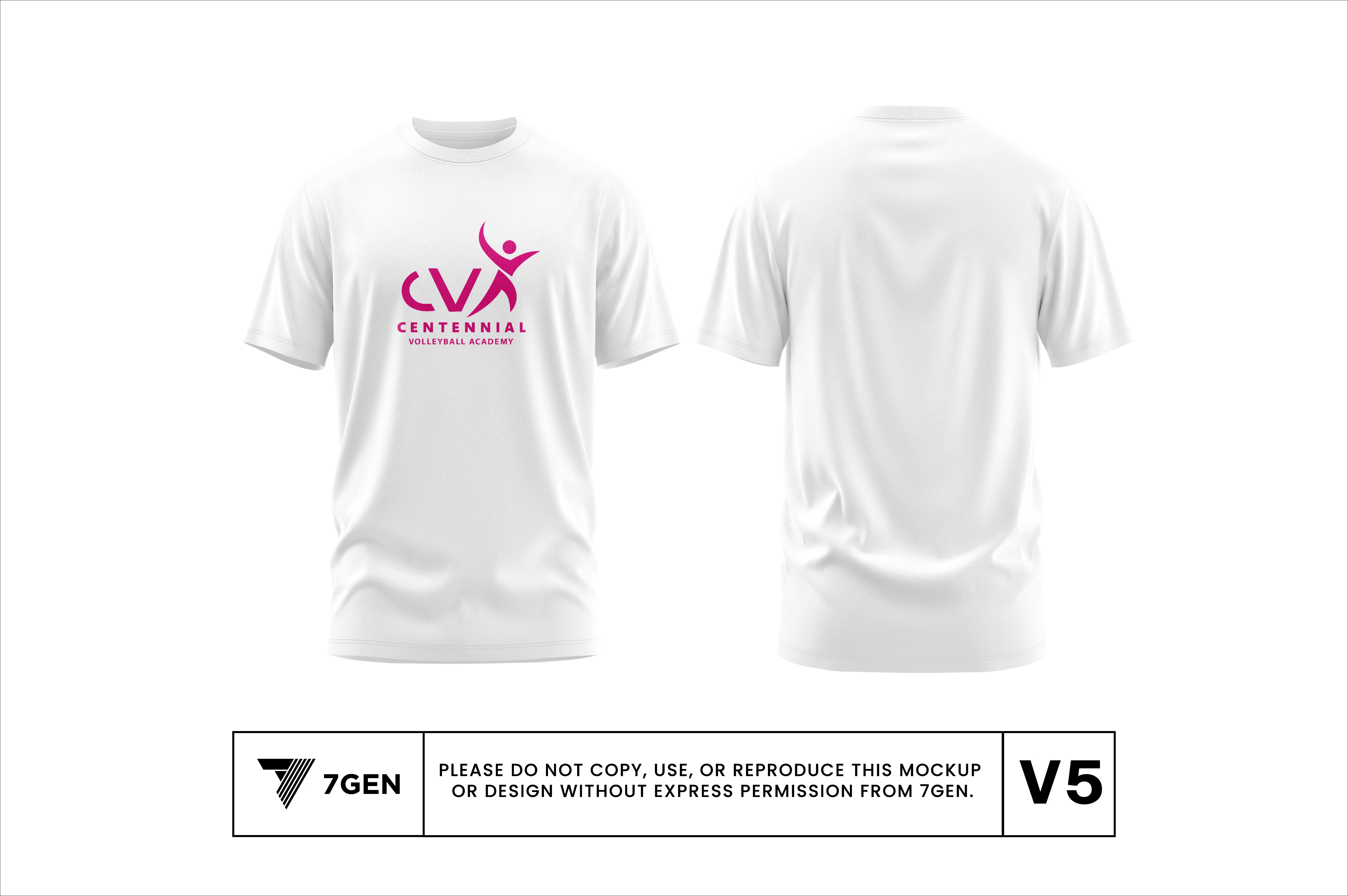 SS Tri Blend Logo Shirt - White