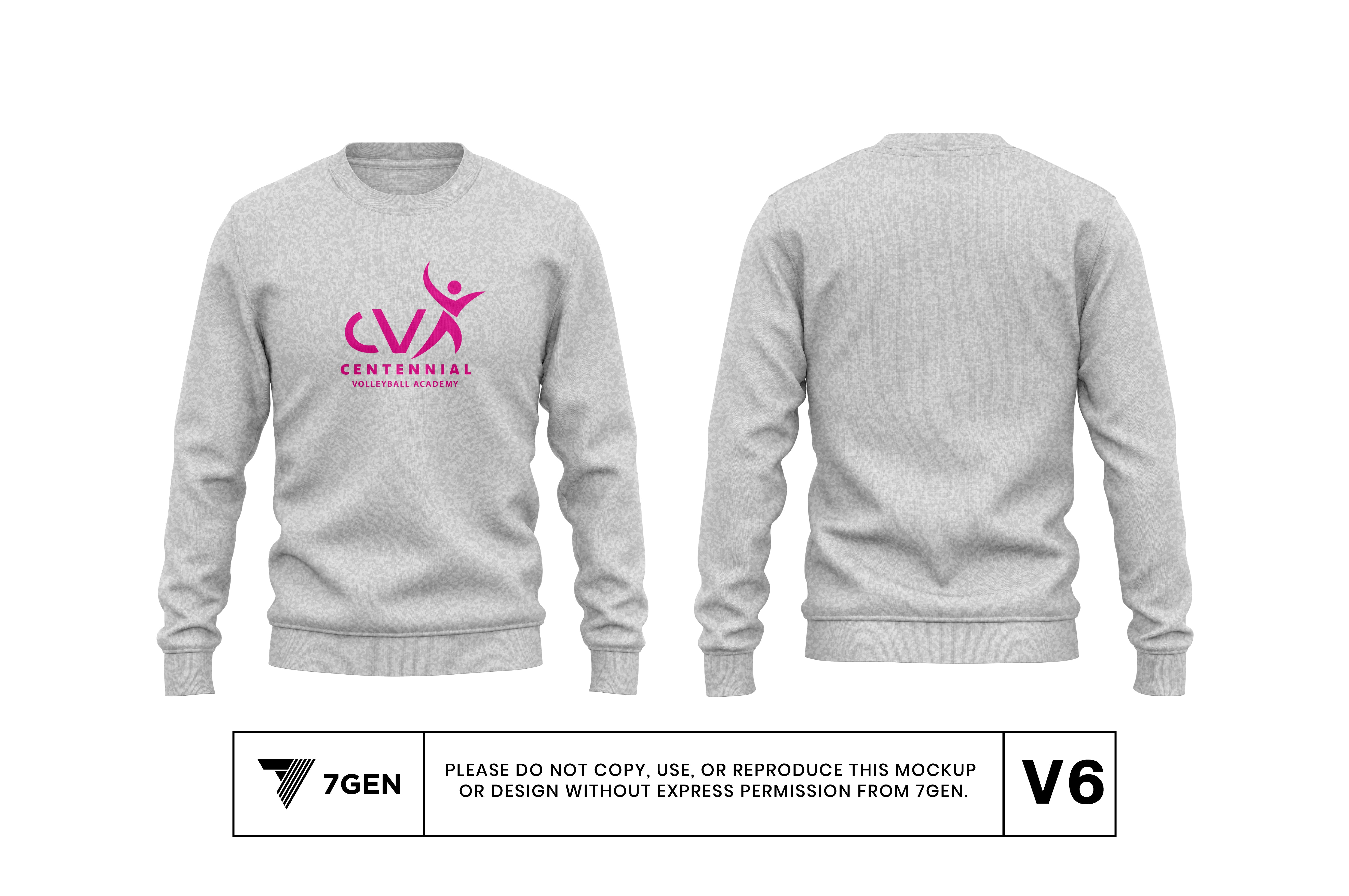 Unisex Crewneck Logo - Heather Grey