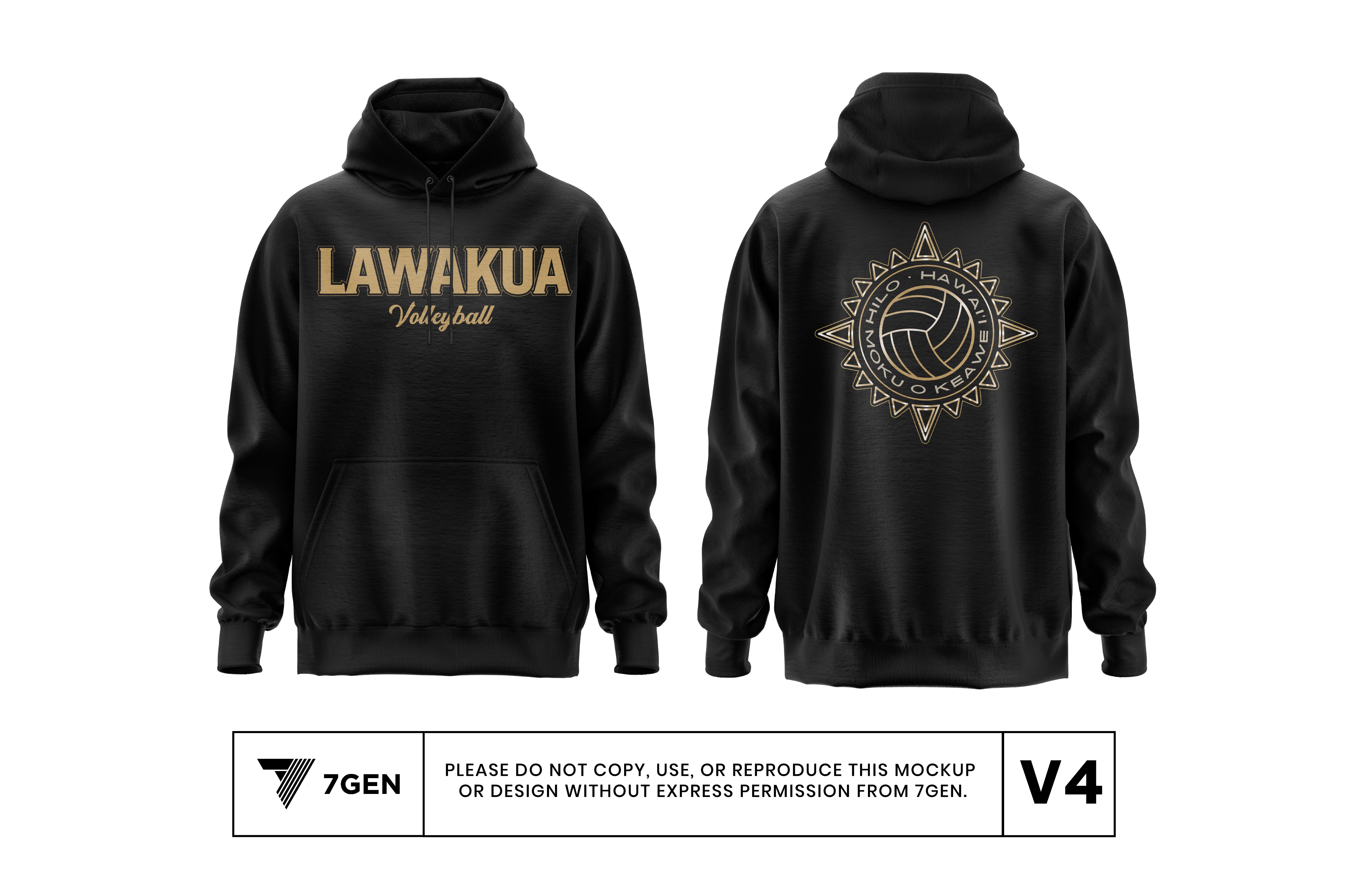 Black/Gold - Hoodie