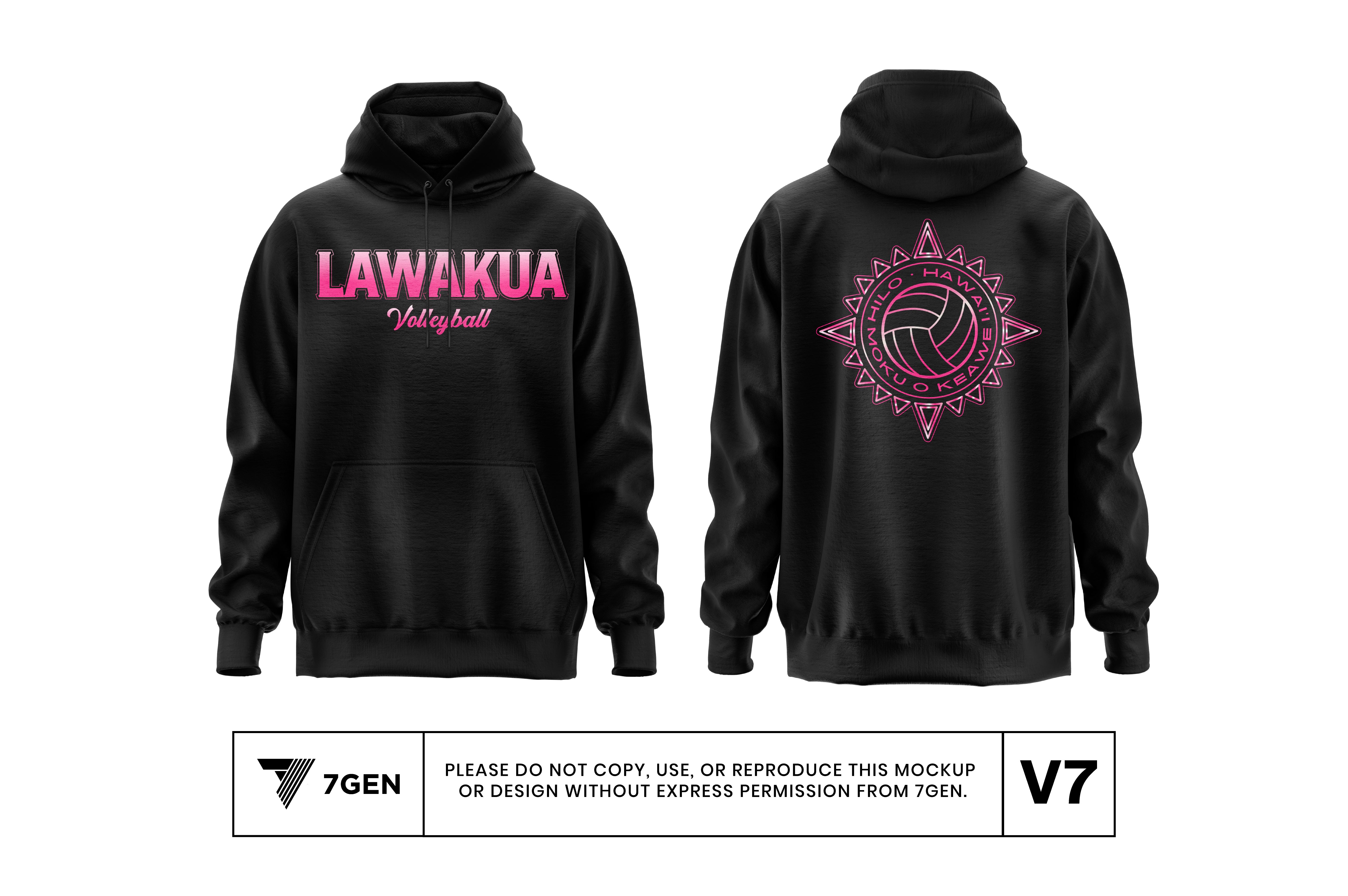 Black/Pink/White - Hoodie
