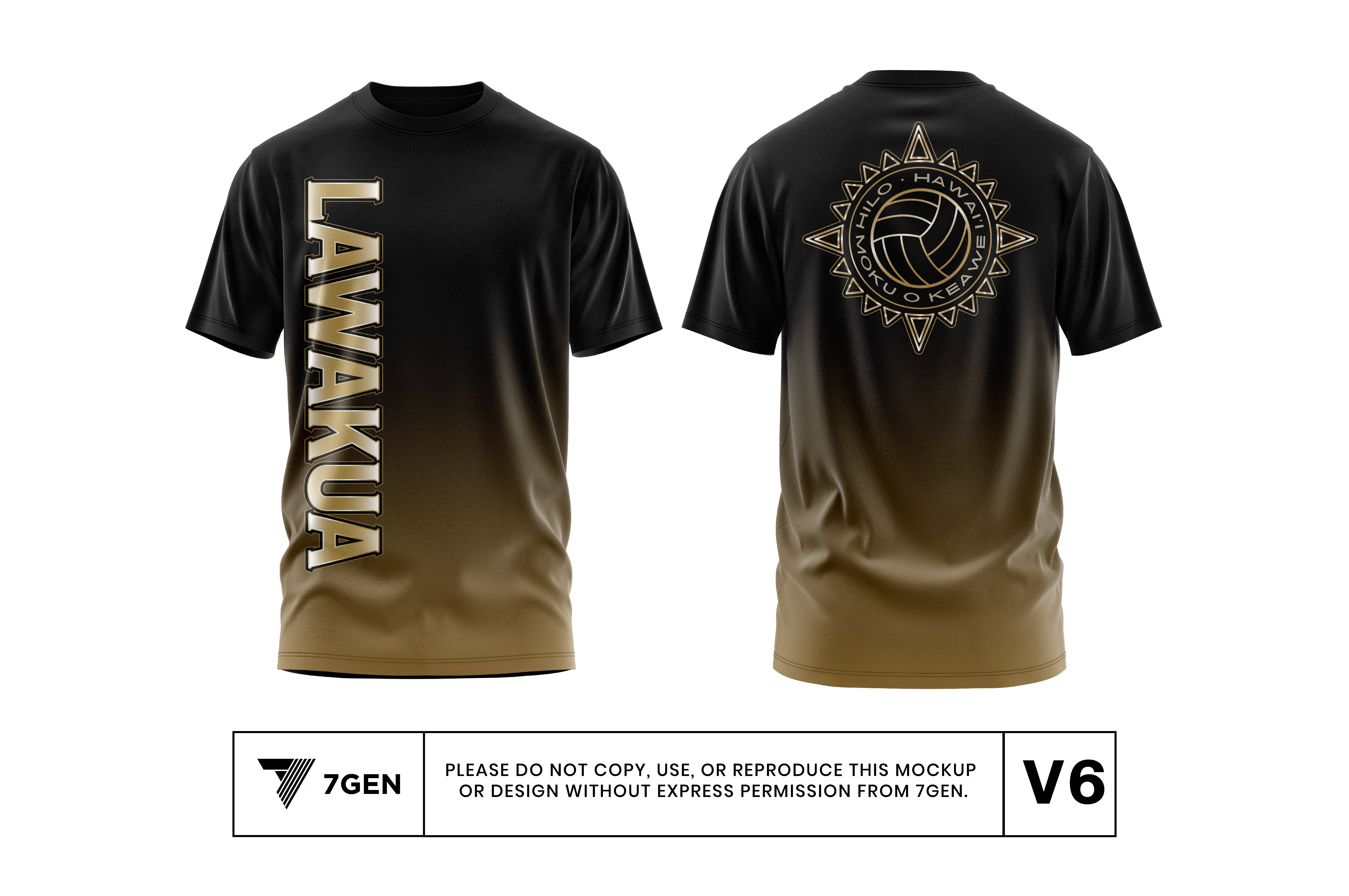 Black/Gold Ombre Shirt