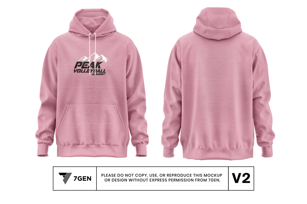 Hoodie Pink (White/Black Logo)