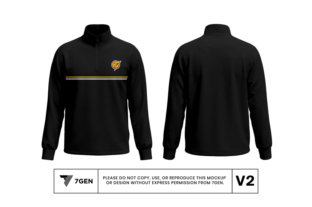 1/4 Zip (Black)