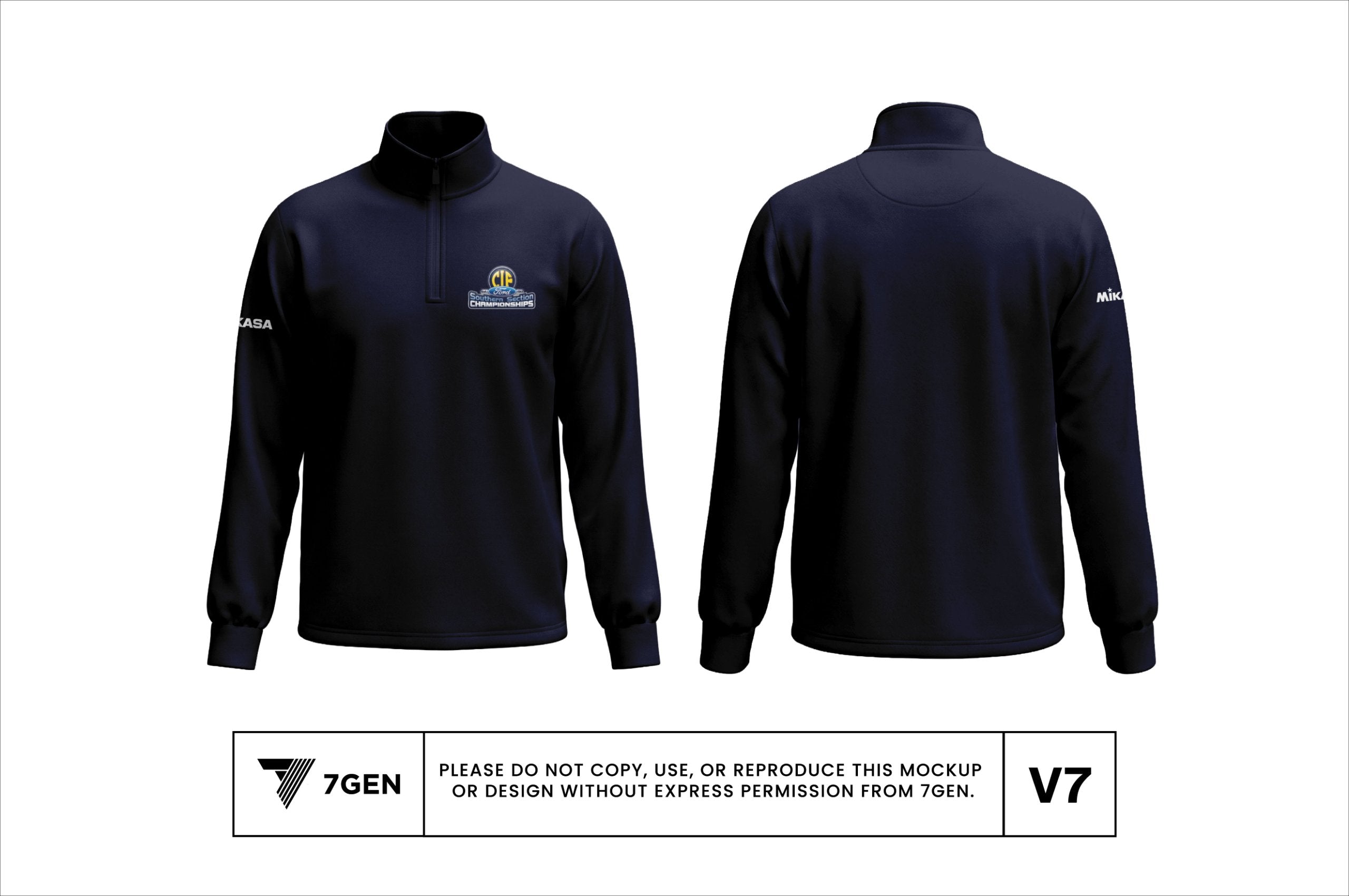 1/4 Zip - Dark Blue