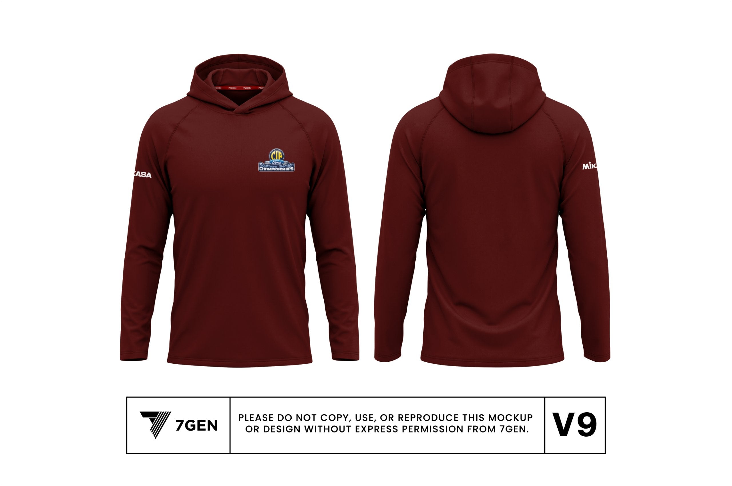 Hooded LS - Maroon