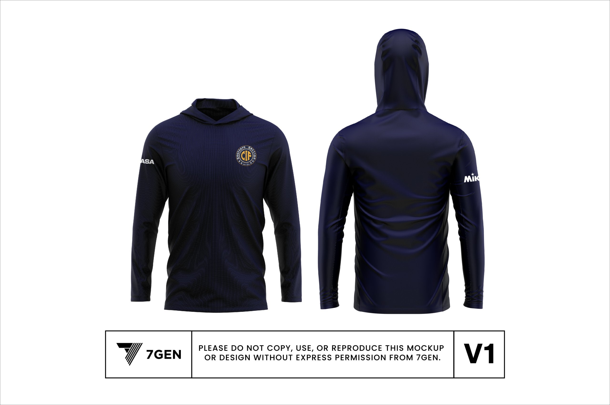Hooded LS - Dark Blue