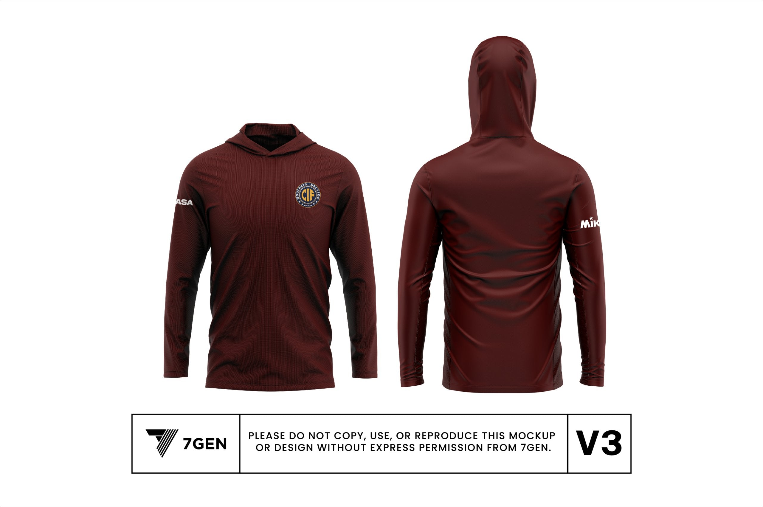 Hooded LS - Maroon