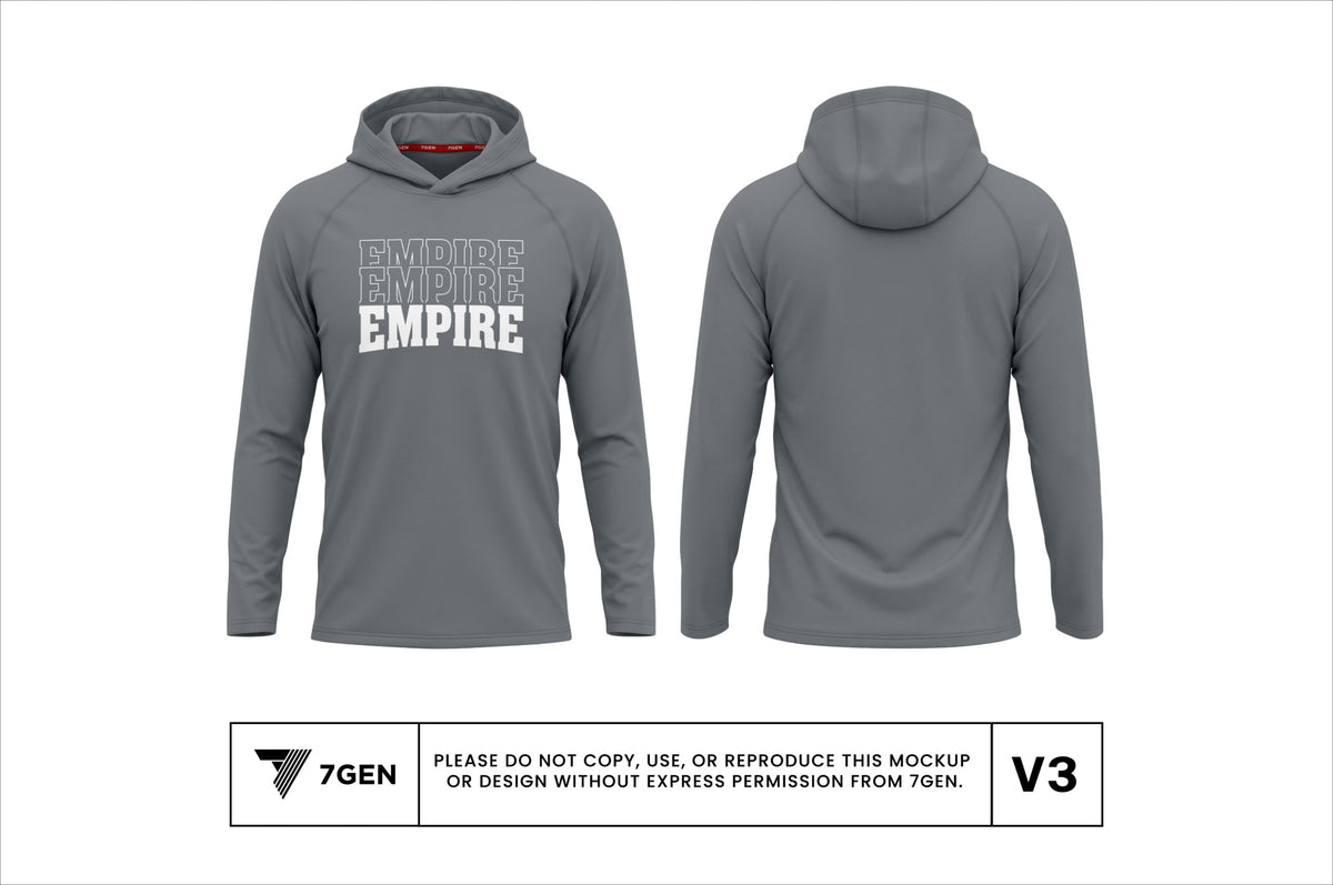 Unisex Hooded LS (Grey)