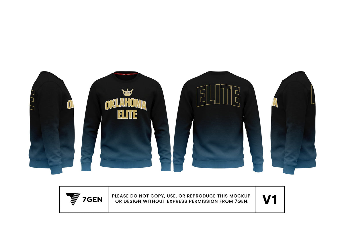 Blue/Black Crewneck