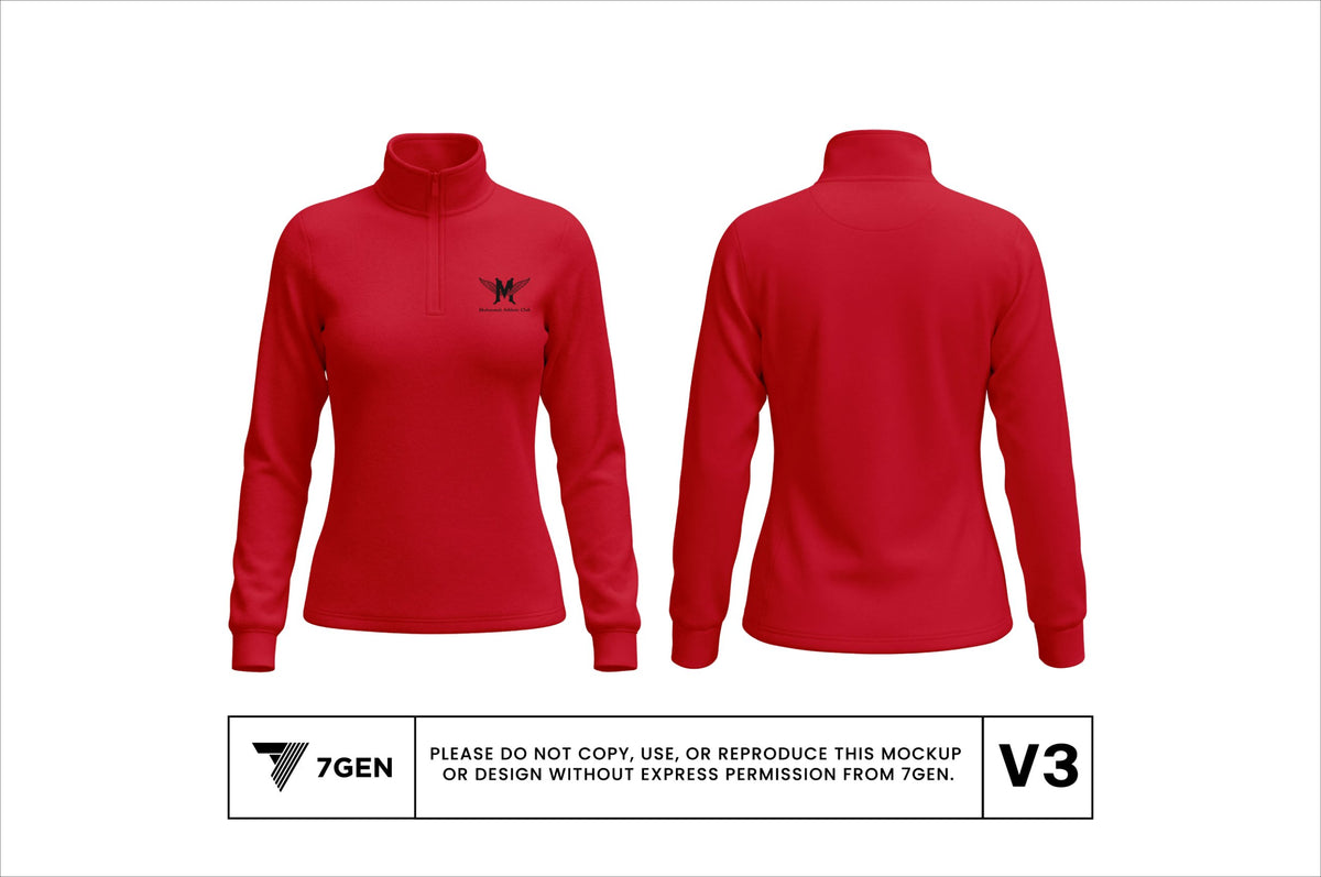 Red Quarter Zip