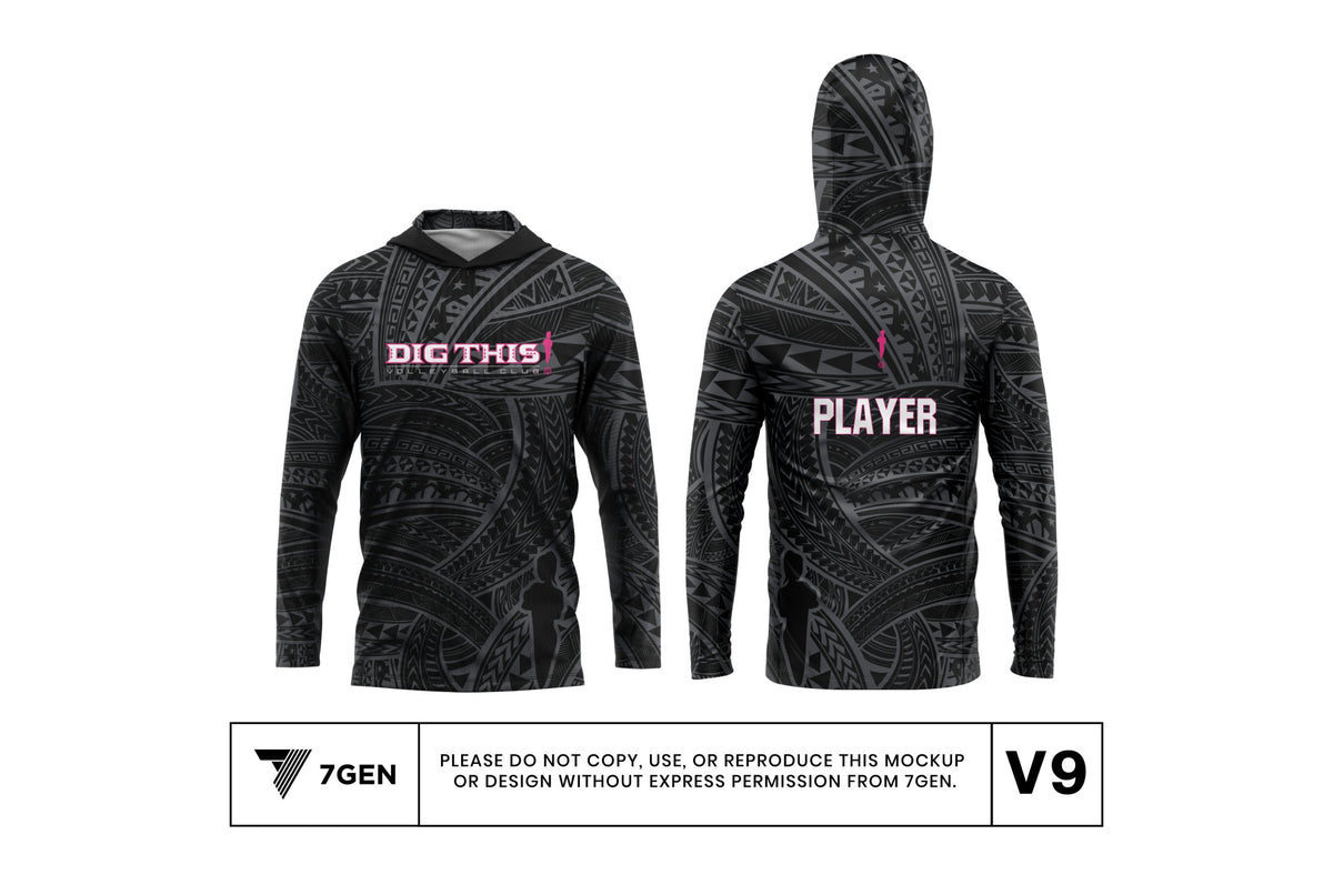 Tribal Hooded LS - Black