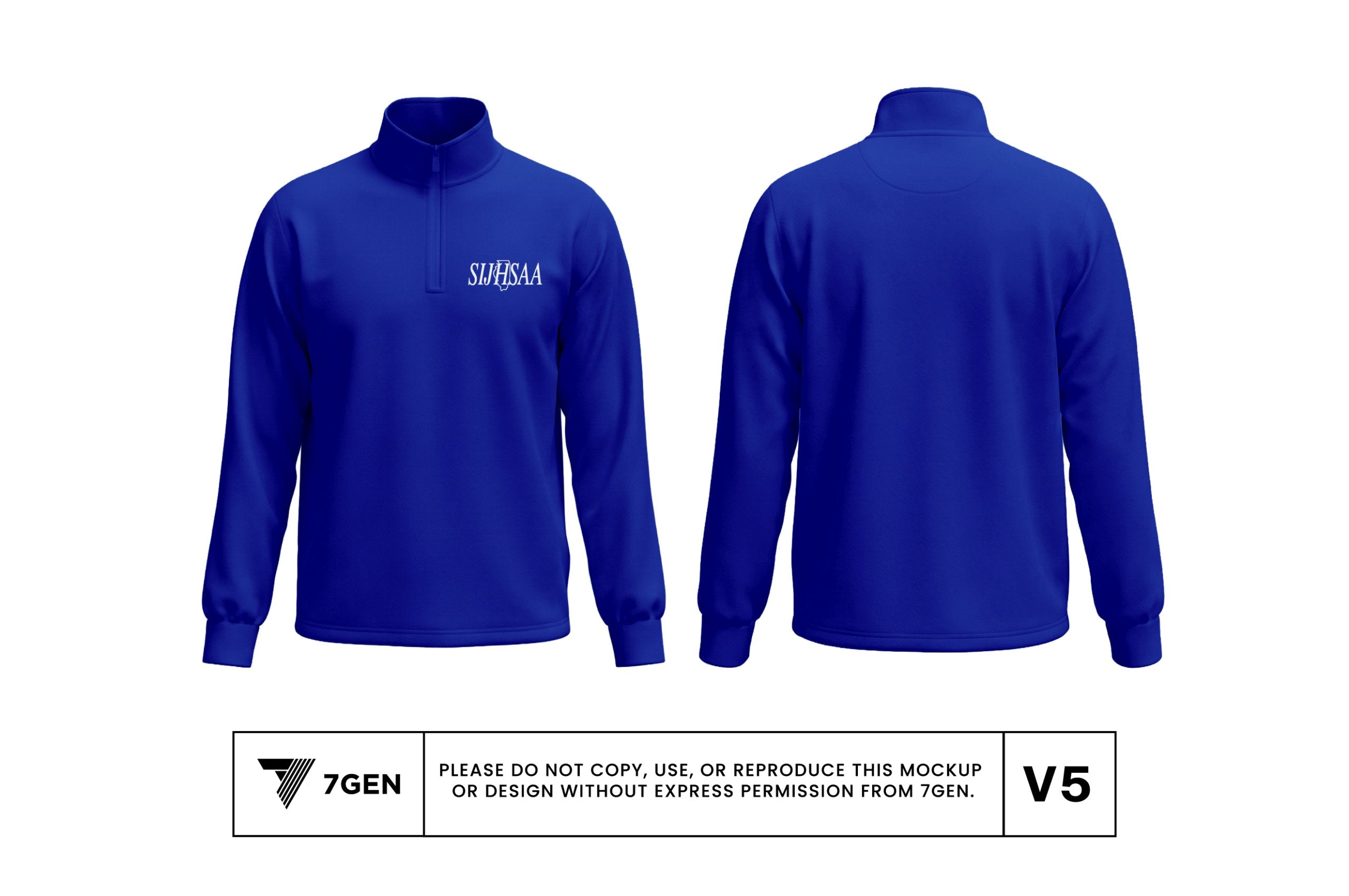 1/4 Zip - Royal Blue