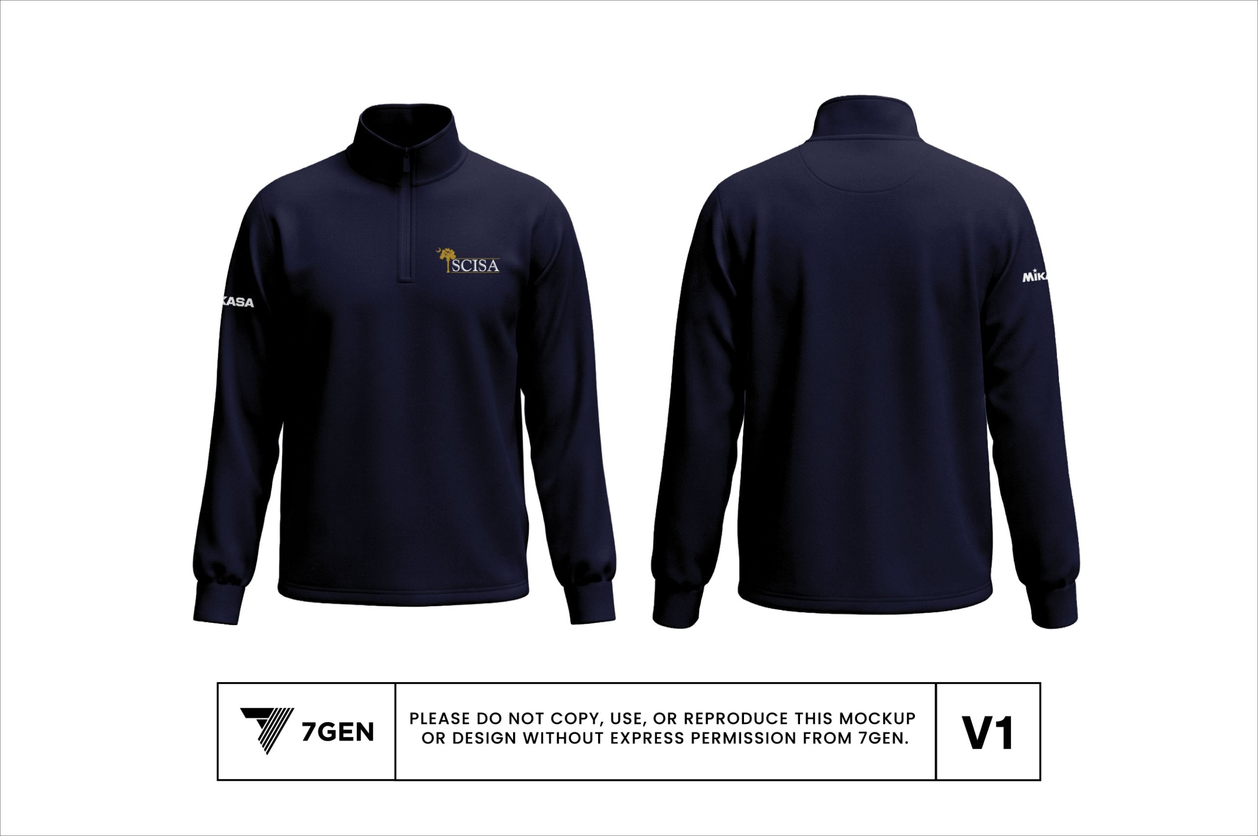 1/4 Zip - Navy Blue