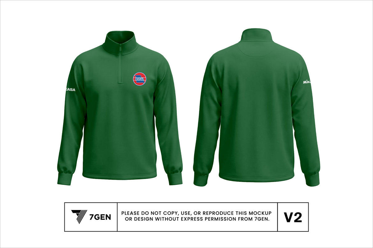 1/4 Zip - Green