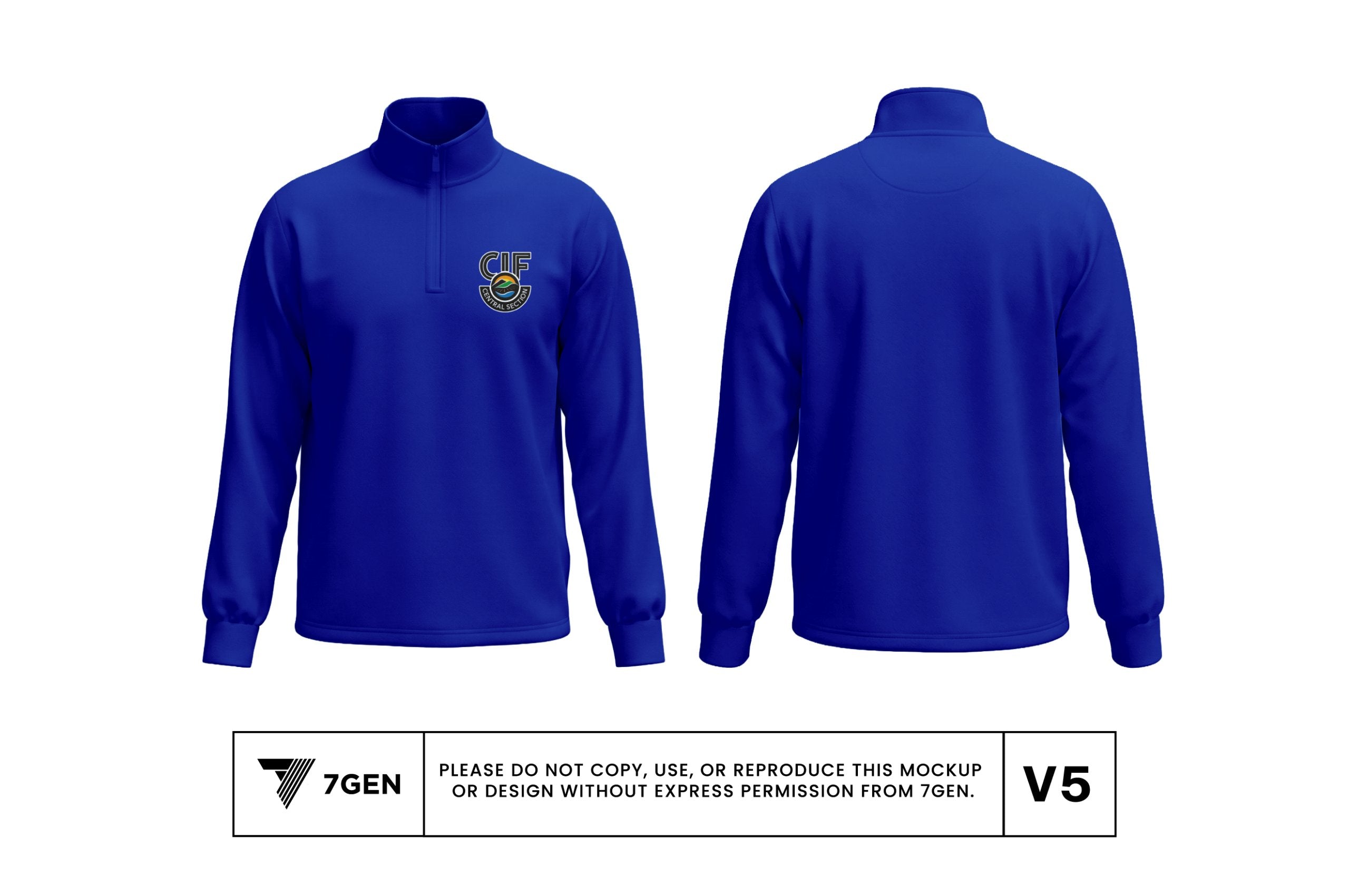 1/4 Zip - Royal Blue