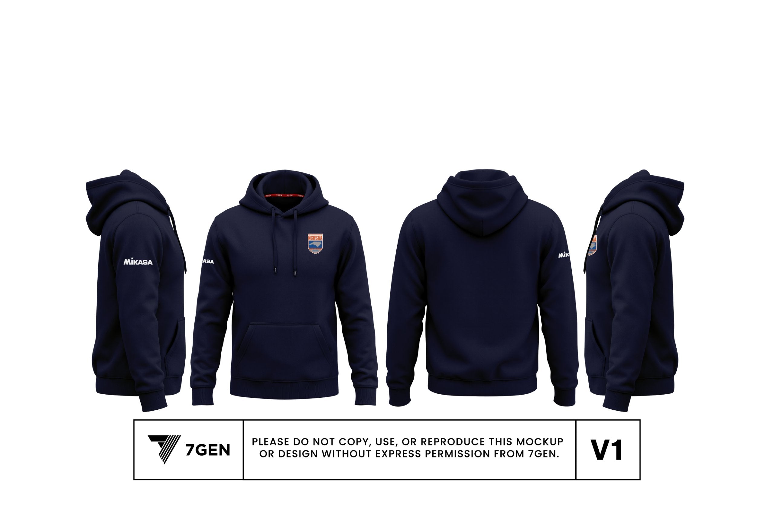 Unisex Hoodie - Navy Blue