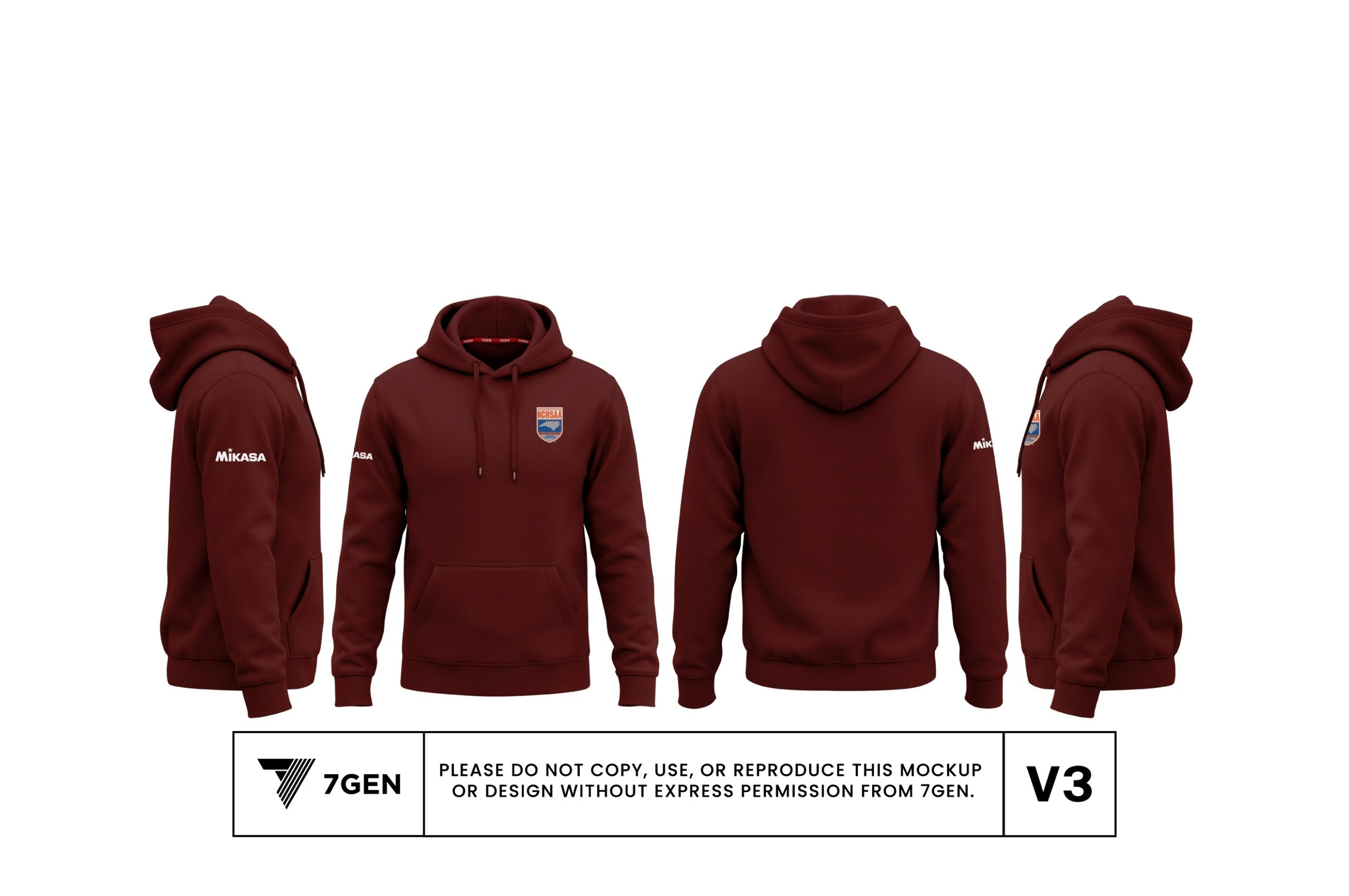 Unisex Hoodie - Maroon