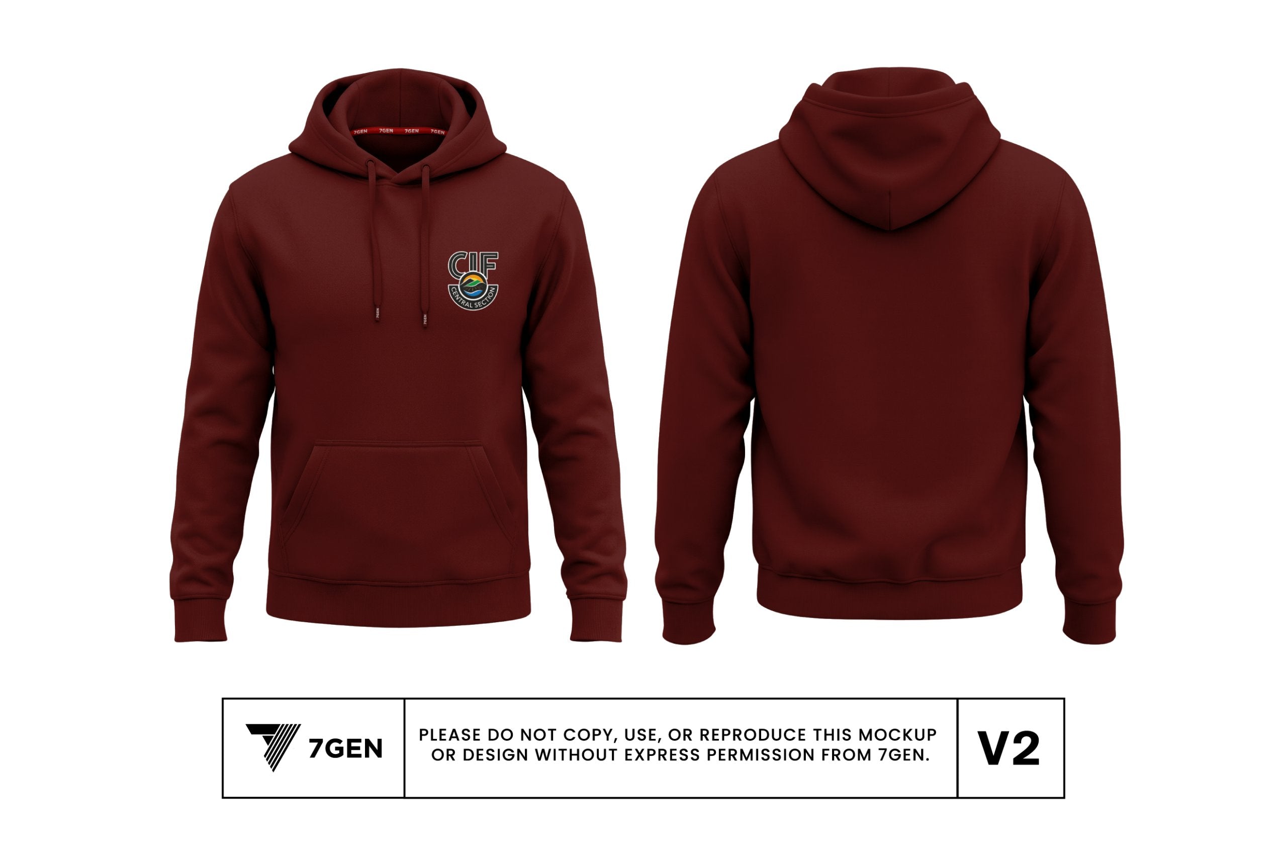 Unisex Hoodie - Maroon